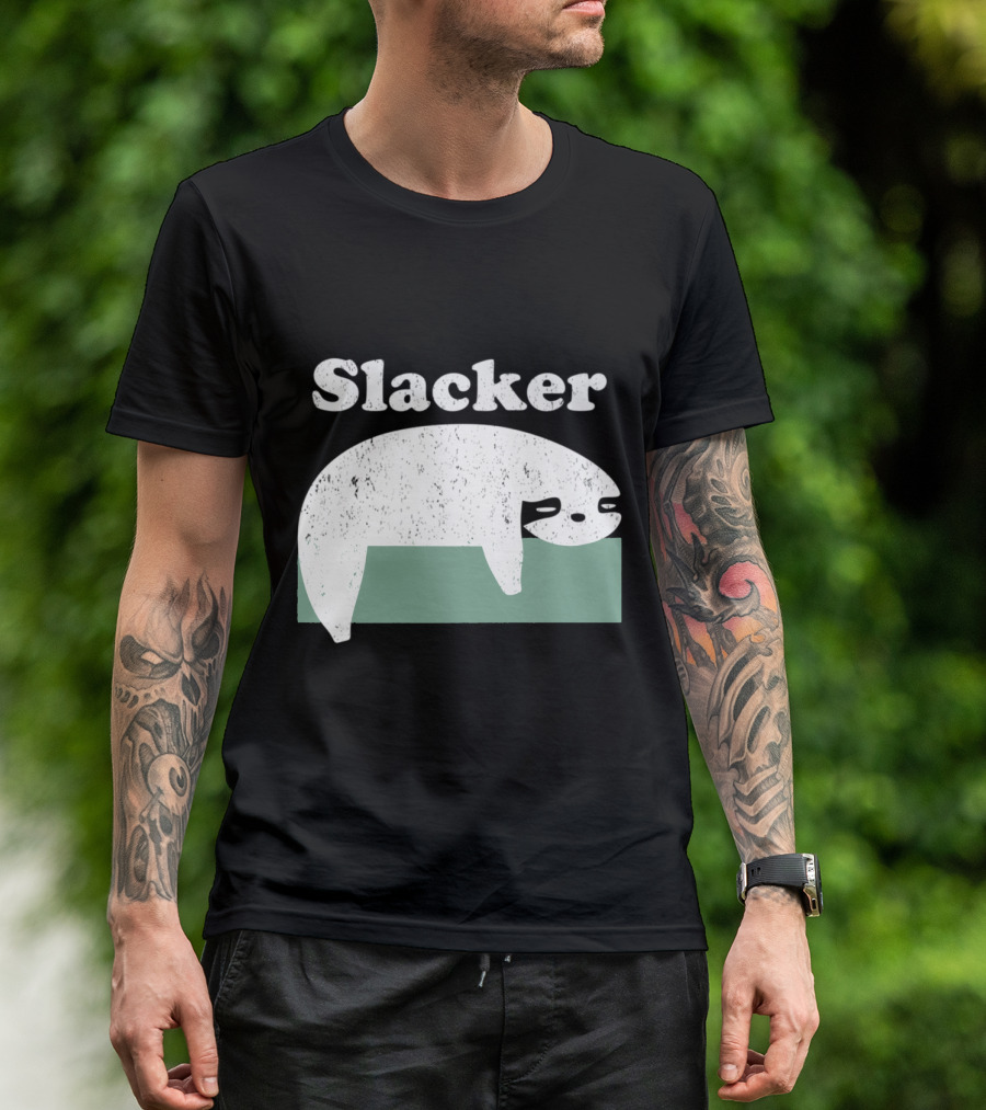 Slacker Funny Cute Sloth T-Shirt