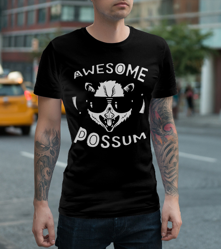 Awesome Possum Funny Cool Possum Humor T-Shirt