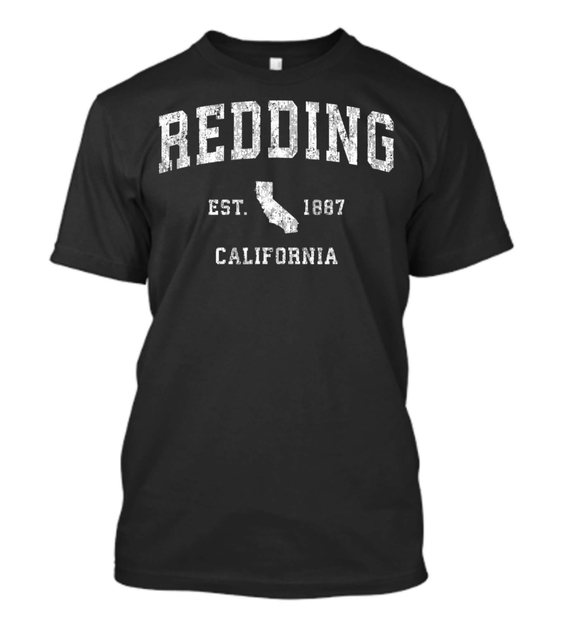 Redding California Est. 1867 Vintage Athletic Sports T-Shirt