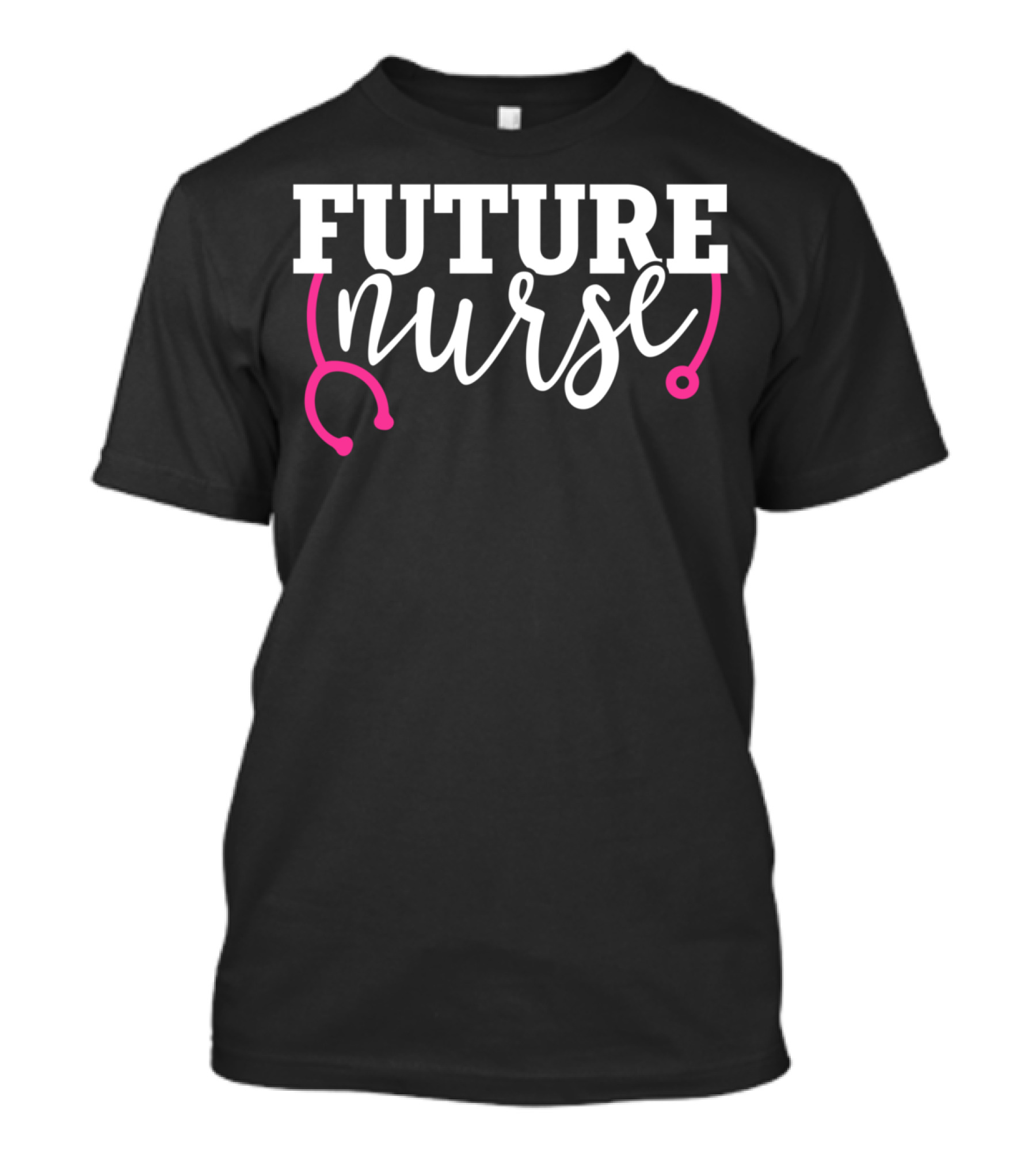 Future Nurse Cute Pink Stethoscope T-Shirt