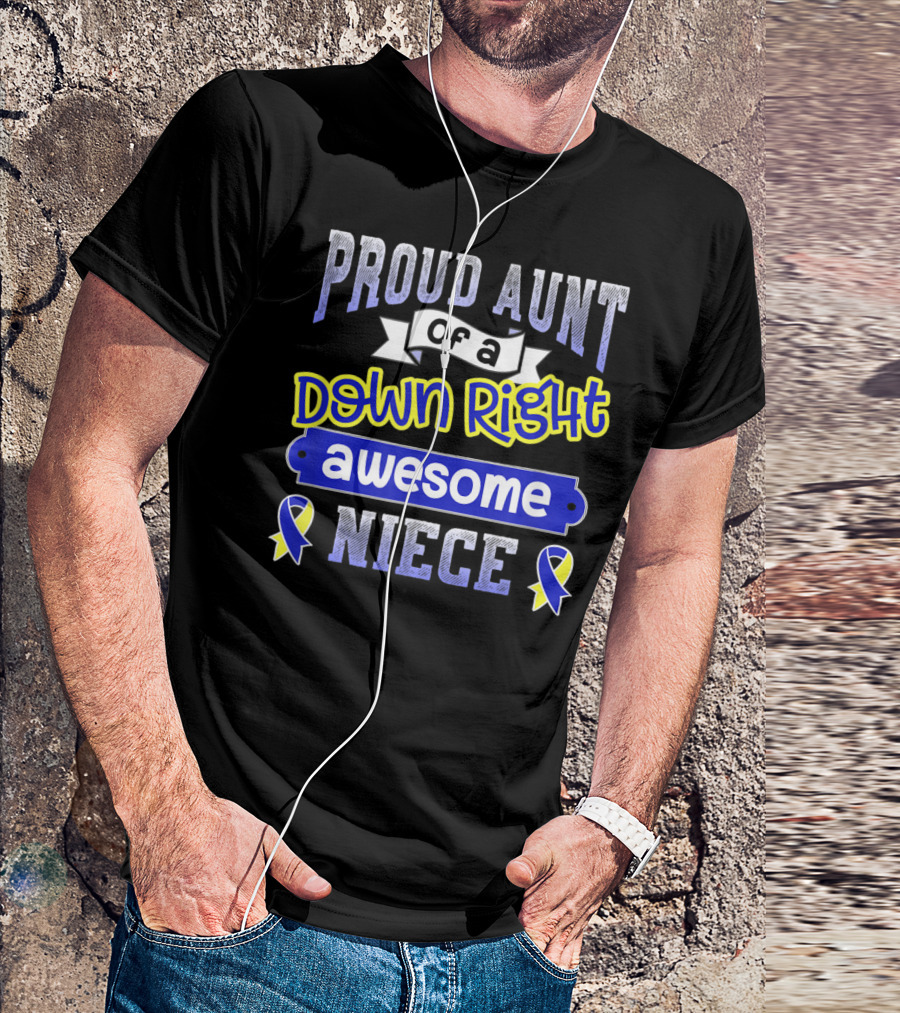 Proud Aunt Of A Down Right Awesome Niece T-Shirt