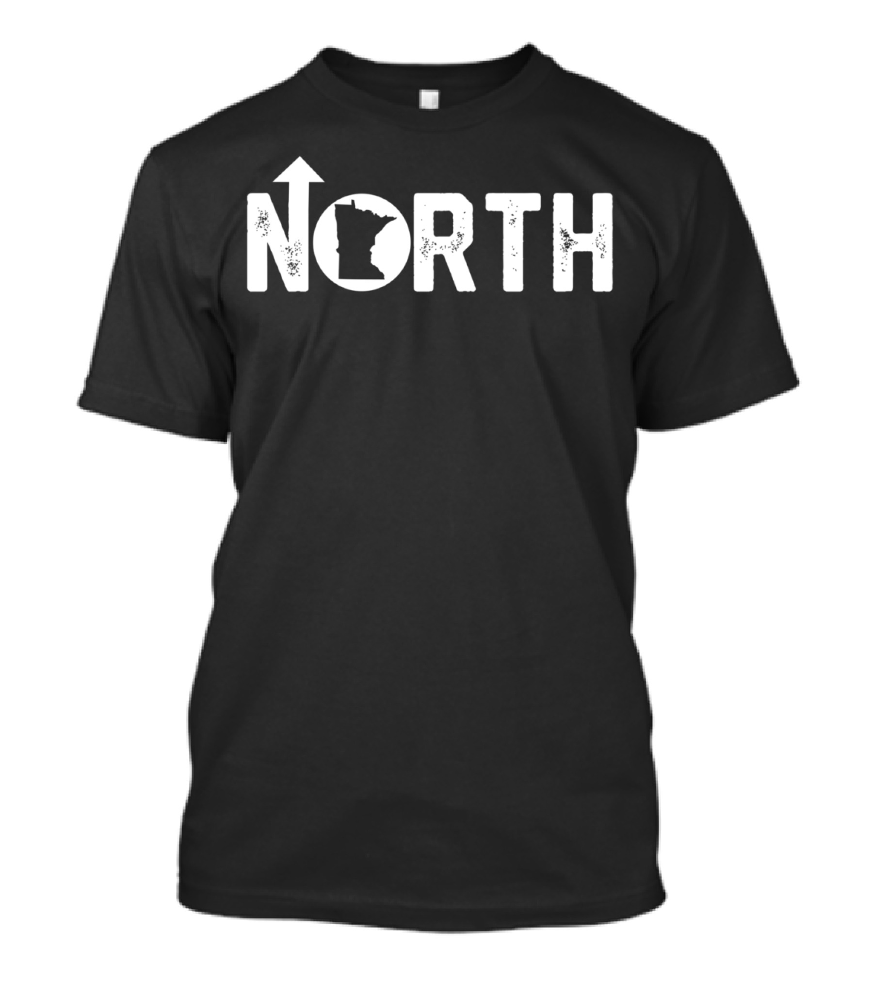 North Minnesota 10000 Lakes State Map T-Shirt