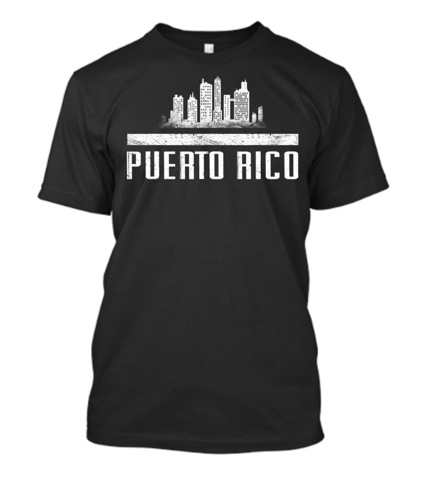 Vintage Puerto Rico Skyline Retro Cityscape T-Shirt