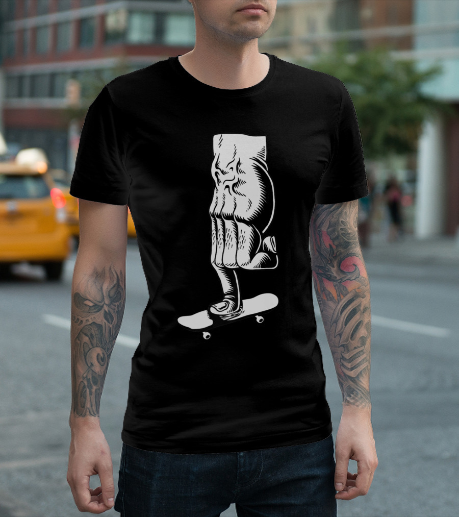 Fingerboard Hand Trick Skateboarding Gesture T-Shirt