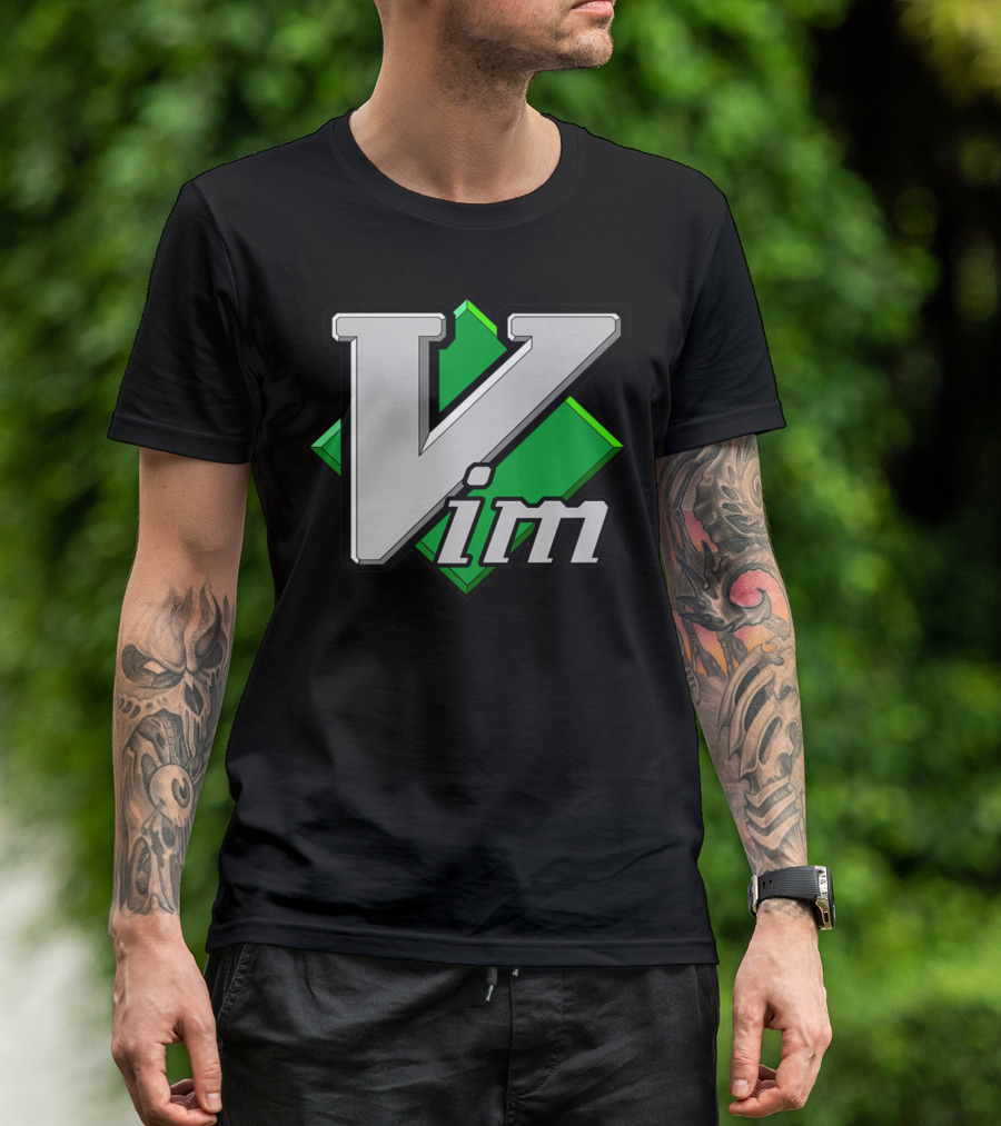 Vim Vi Improved Script Text Editor Green Diamond T-Shirt