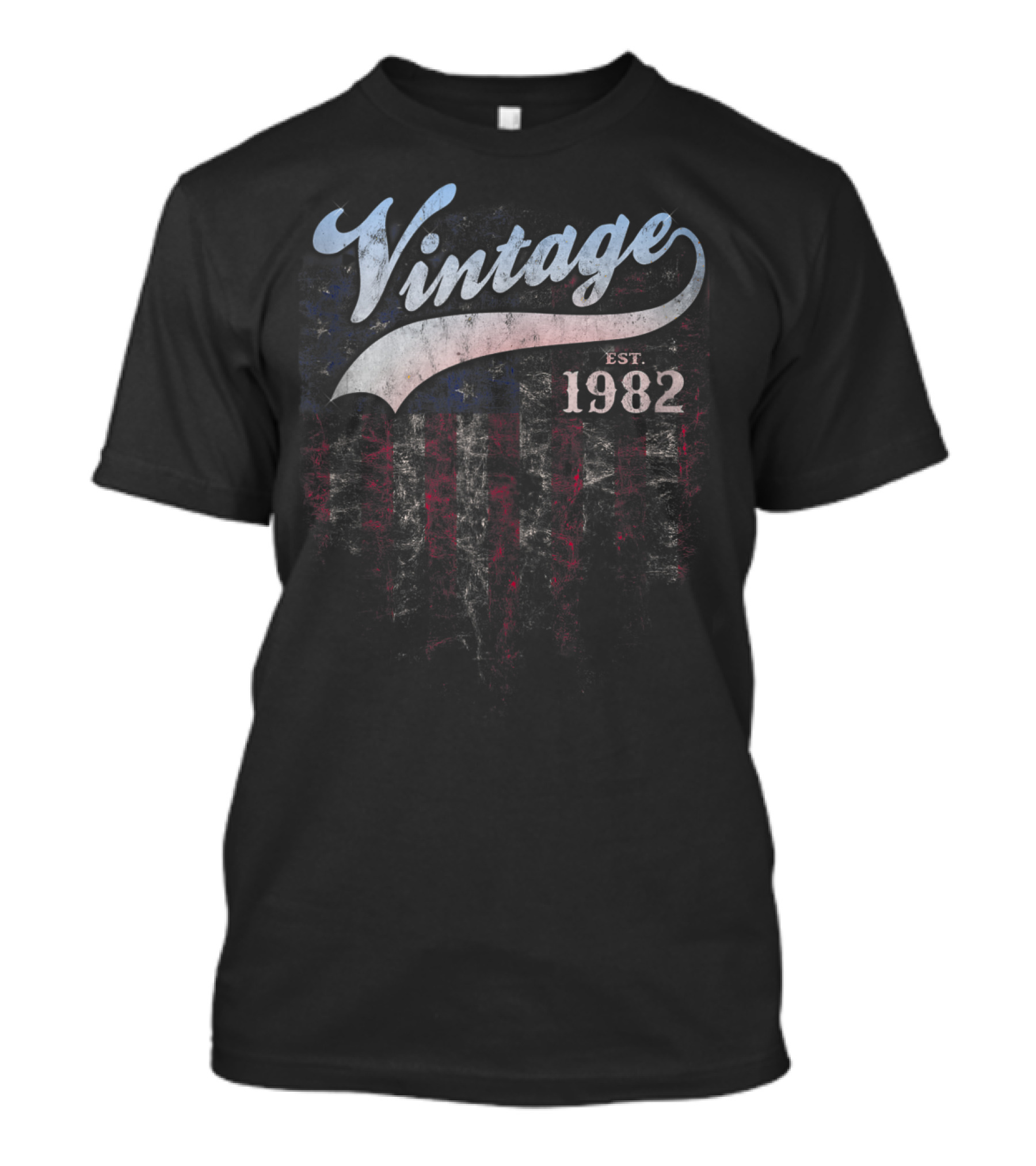 Vintage Est. 1982 American Flag Classic T-Shirt