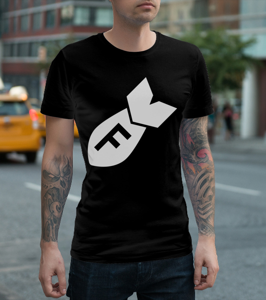 Dropping The F-Bomb Funny Missile Humorous T-Shirt