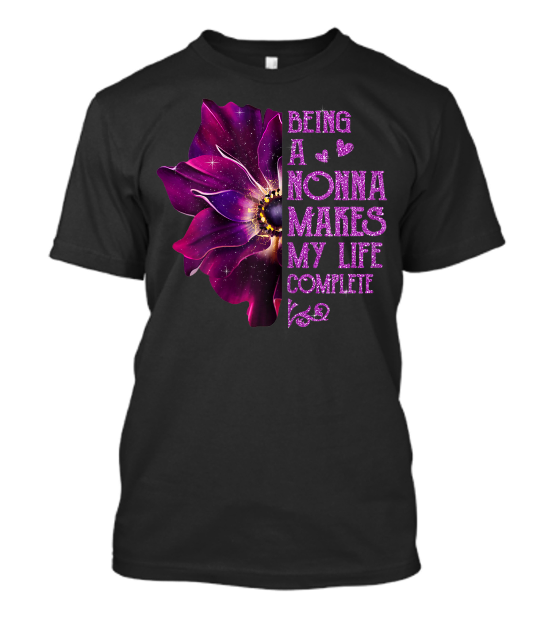 Being A Nonna Makes My Life Complete Anemone Flower T-Shirt