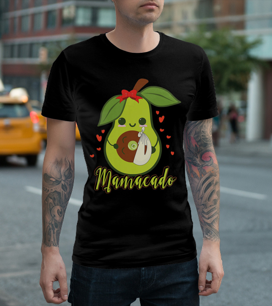 Mamacado Fiesta Baby Shower Pregnancy Avocado T-Shirt