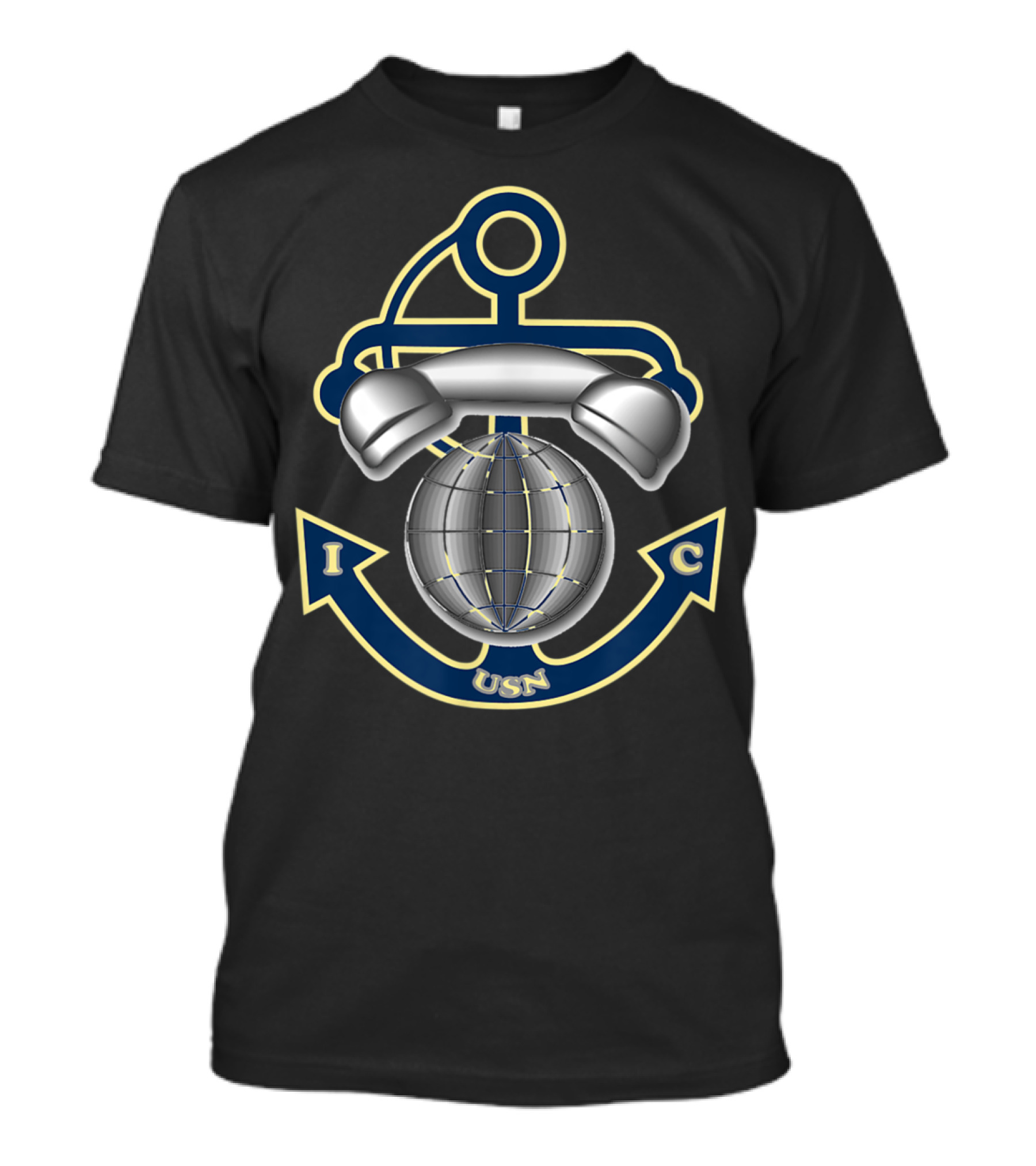 USN Navy IC Interior Communications Electrician Anchor And Globe T-Shirt