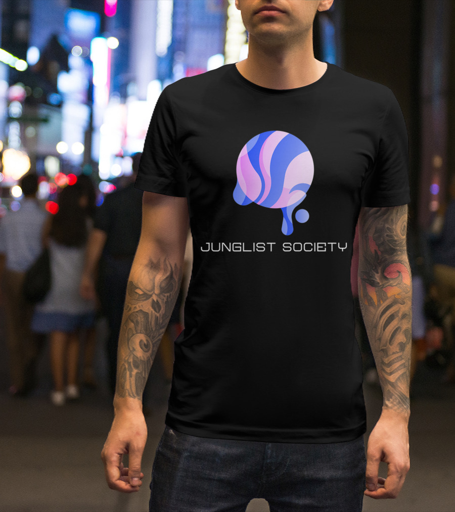 Junglist Society Drum And Bass 174 Bpm Dnb Music T-Shirt