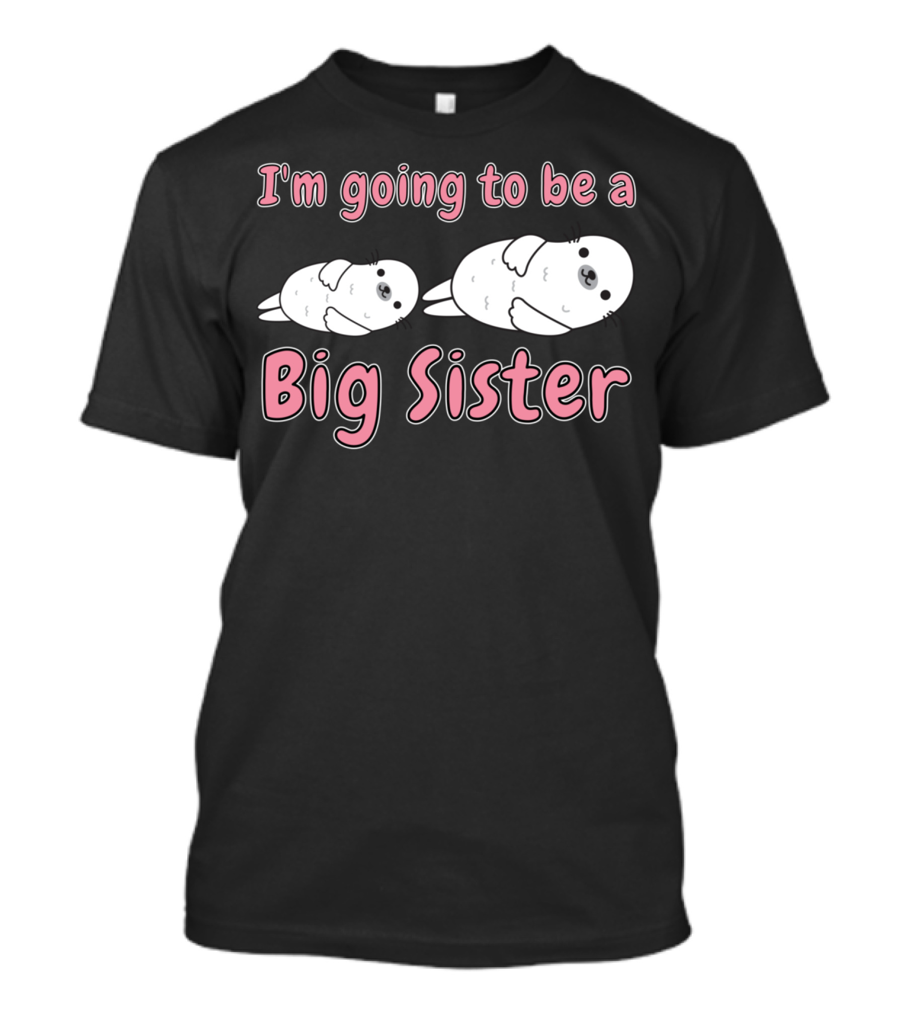 I'm Going To Be A Big Sister Harp Seal Cute Kawaii Chibi T-Shirt