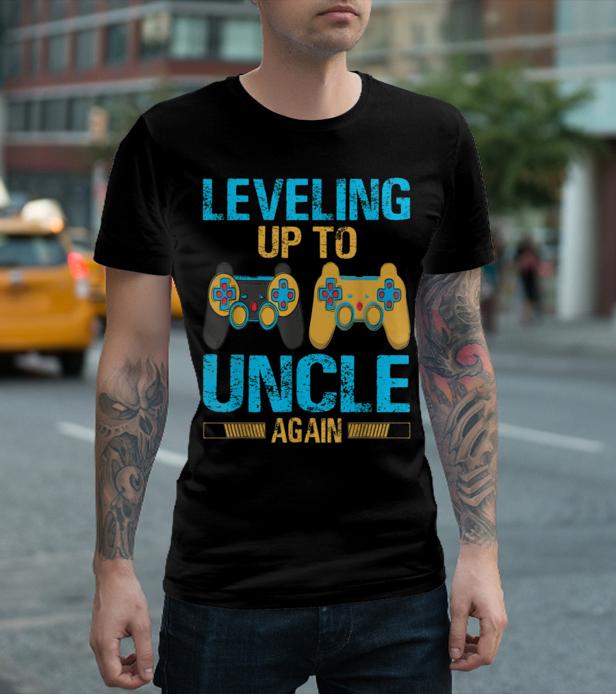 Leveling Up to Uncle Again Gaming Controller T-Shirt