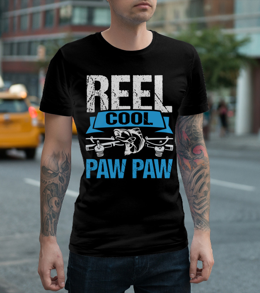 Reel Cool Paw Paw with Fishing T-Shirt