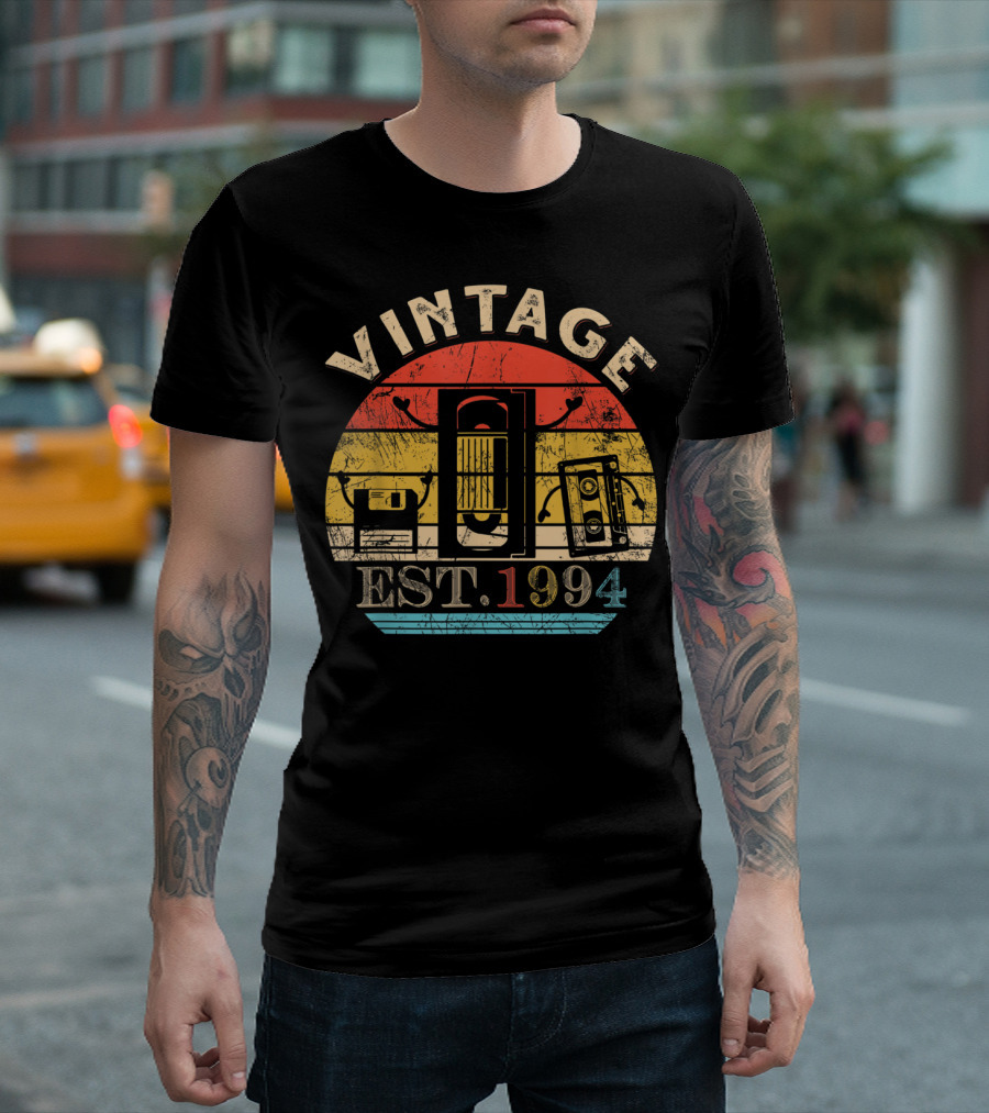 Vintage Est. 1994 Cassette Theme Birthday 26th T-Shirt
