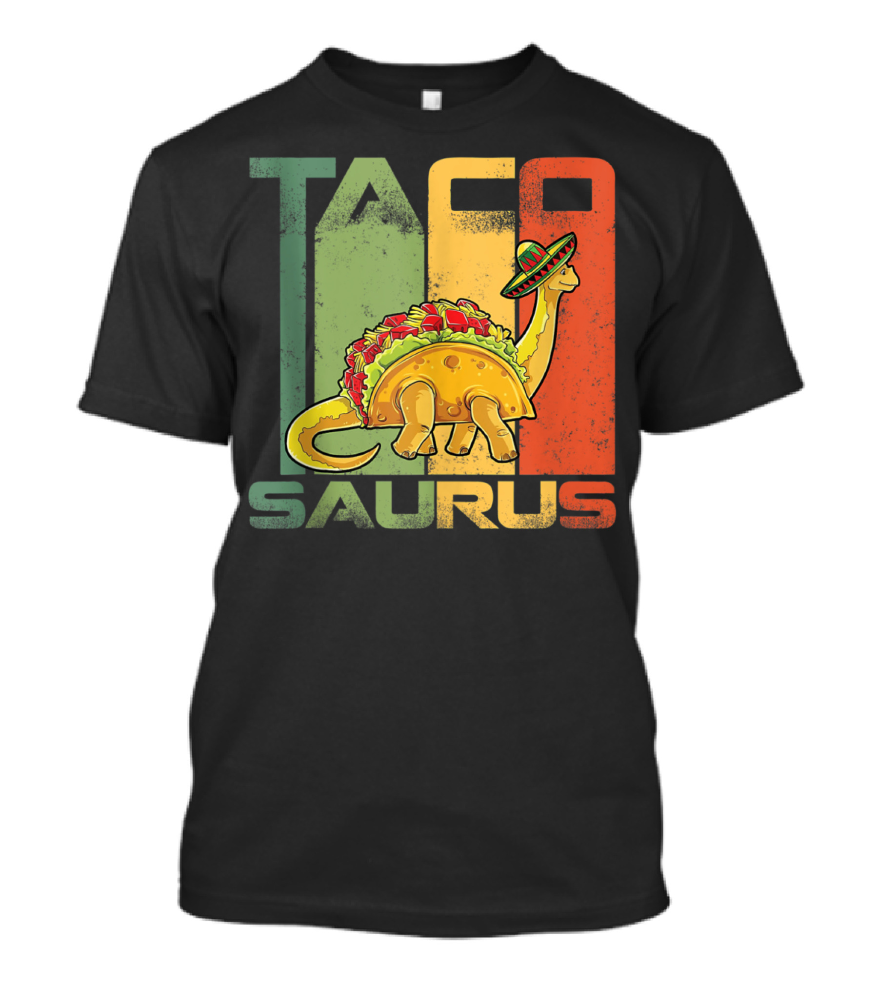 Tacosaurus Dinosaur With Sombrero Funny Cinco De Mayo T-Shirt