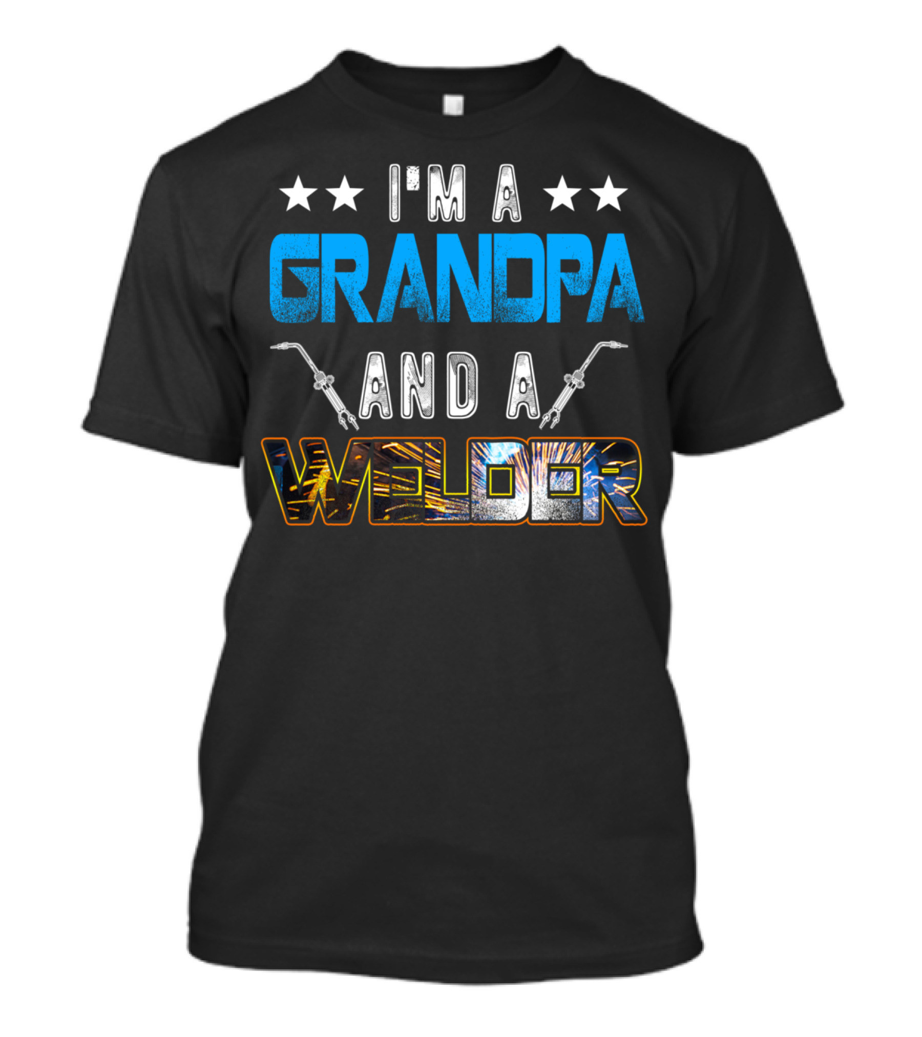 I'm A Grandpa And A Welder Welder American USA Patriotic Grandpa T-Shirt