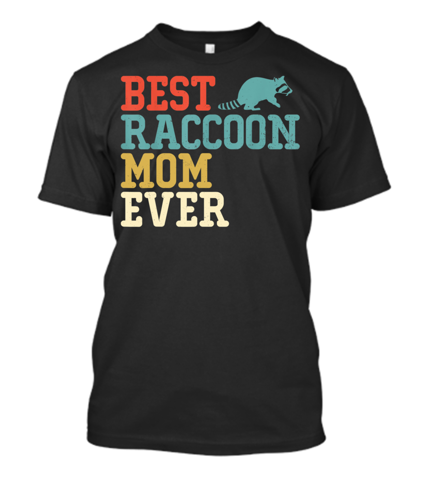 BEST RACCOON MOM EVER Retro T-Shirt