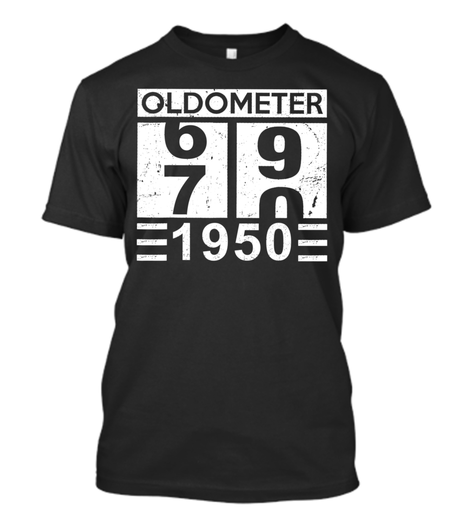 Oldometer 69 70 Born In 1950 Birthday Humor T-Shirt