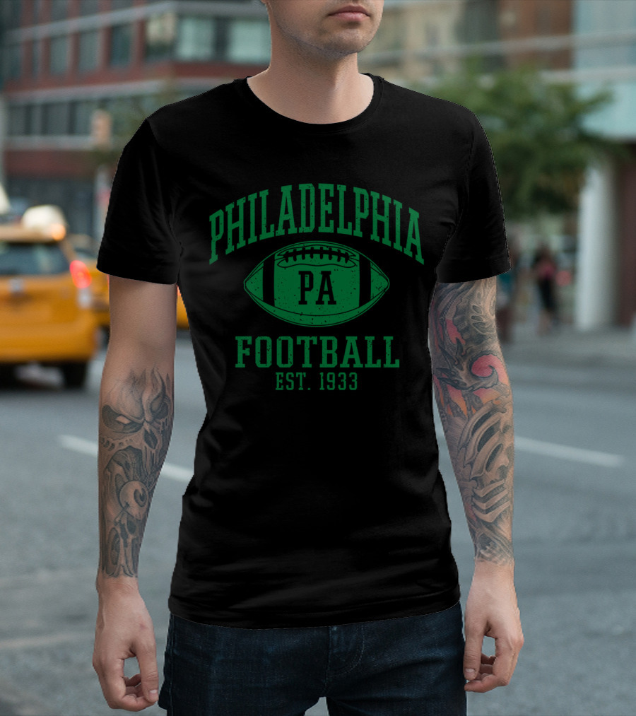 Philadelphia PA Football Est. 1933 Vintage Philly T-Shirt