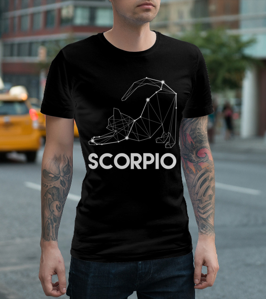 Scorpio Cat Zodiac Constellation T-Shirt