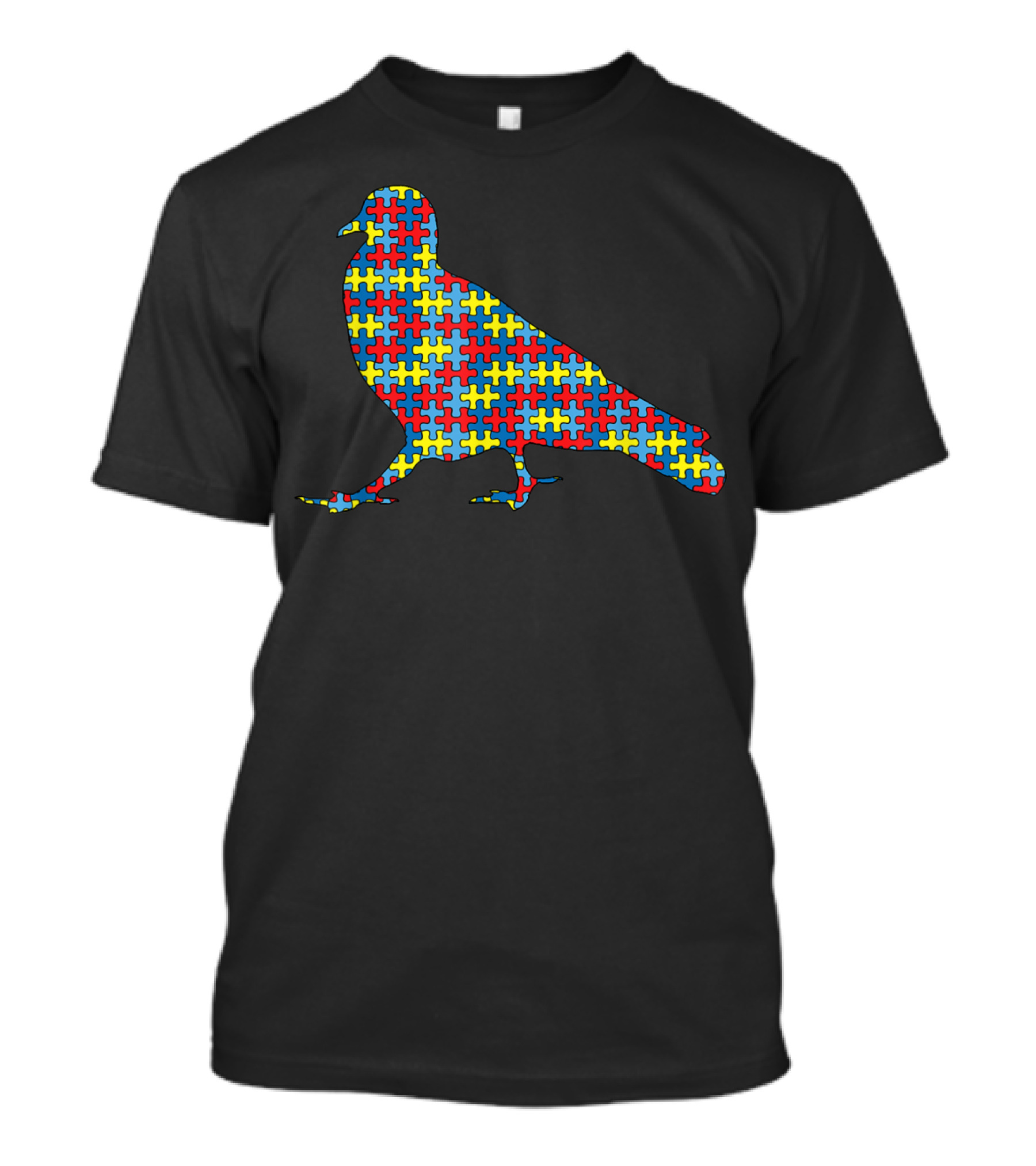 Bird Autism Awareness Seabird Puzzle T-Shirt