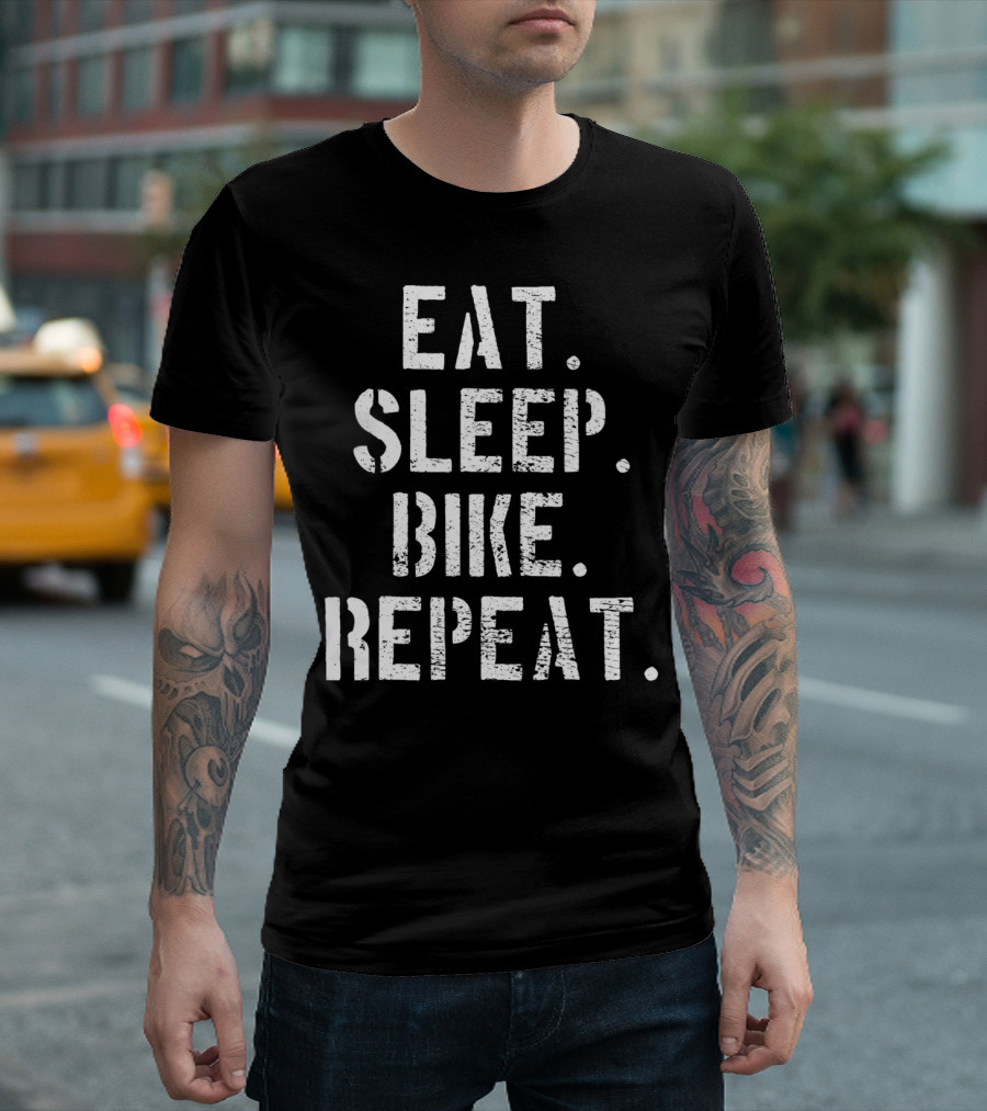 Eat Sleep Bike Repeat BMX Bicycle T-Shirt