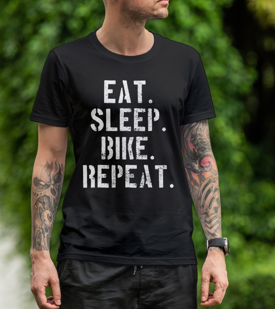 Eat Sleep Bike Repeat BMX Bicycle T-Shirt
