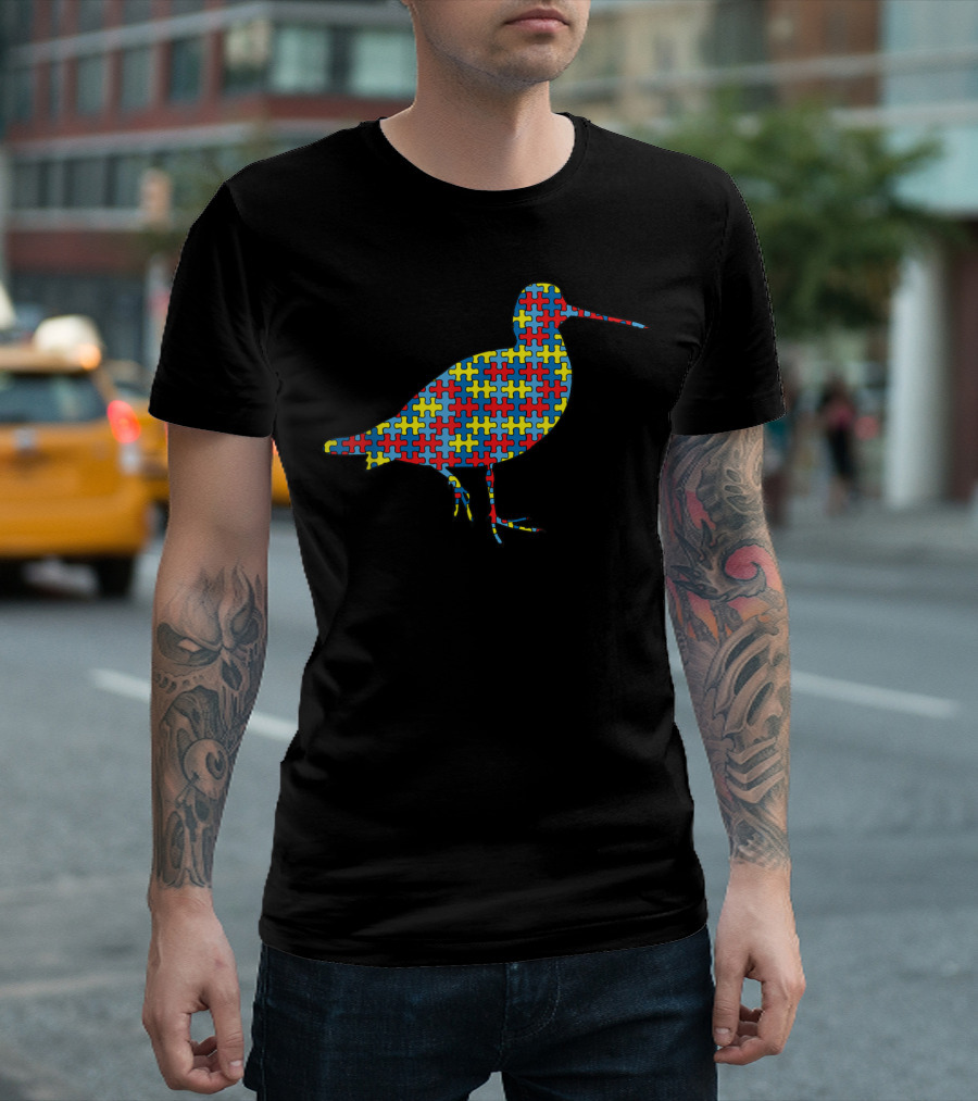 Booby Bird Puzzle Autism Awareness Day T-Shirt