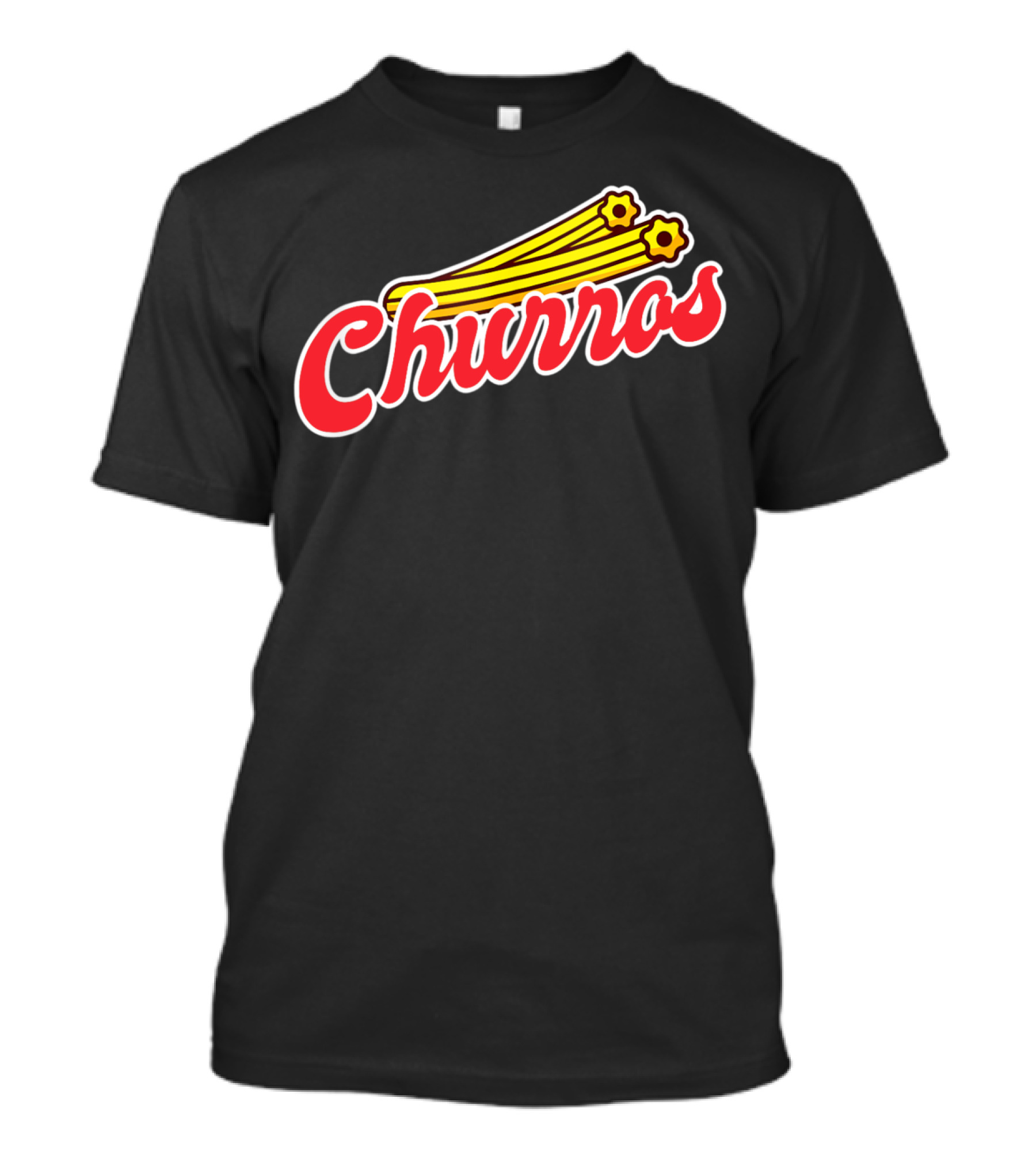 Funny Churros Spanish Sweet Pastry Comic T-Shirt