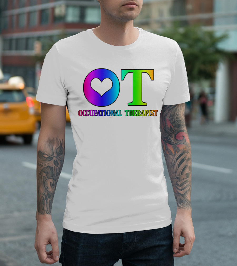OT Heart Occupational Therapist Therapy Simple Love T-Shirt