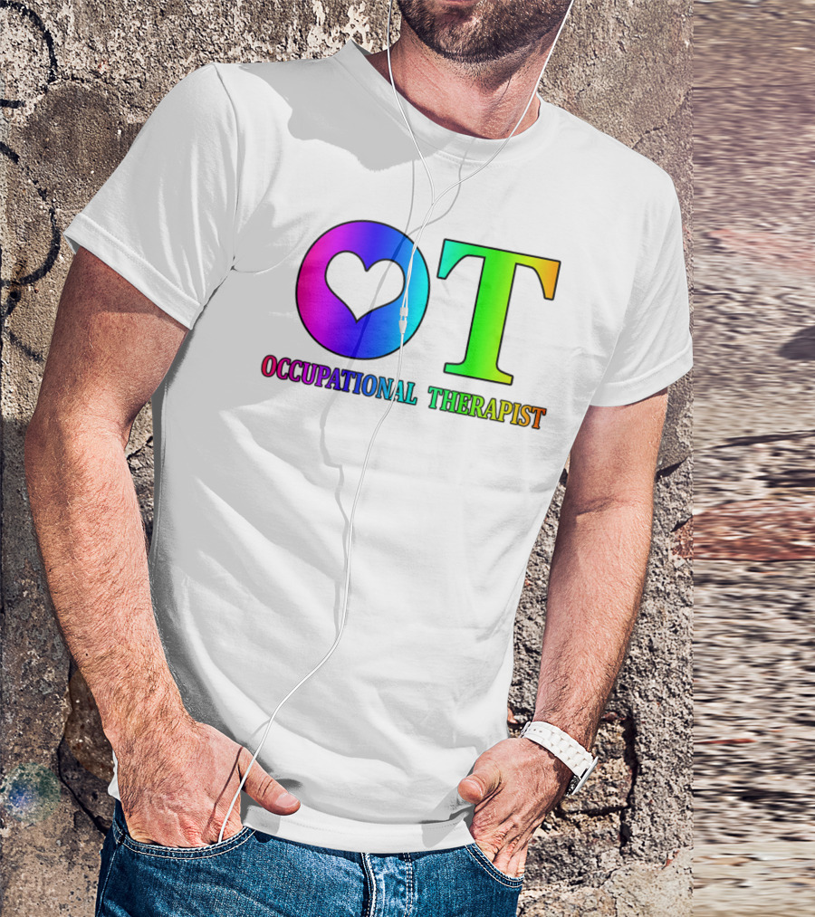 OT Heart Occupational Therapist Therapy Simple Love T-Shirt