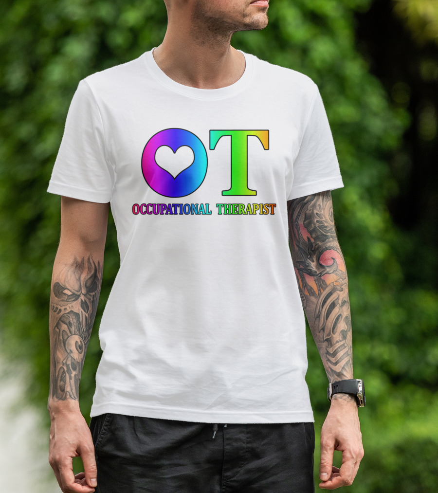 OT Heart Occupational Therapist Therapy Simple Love T-Shirt