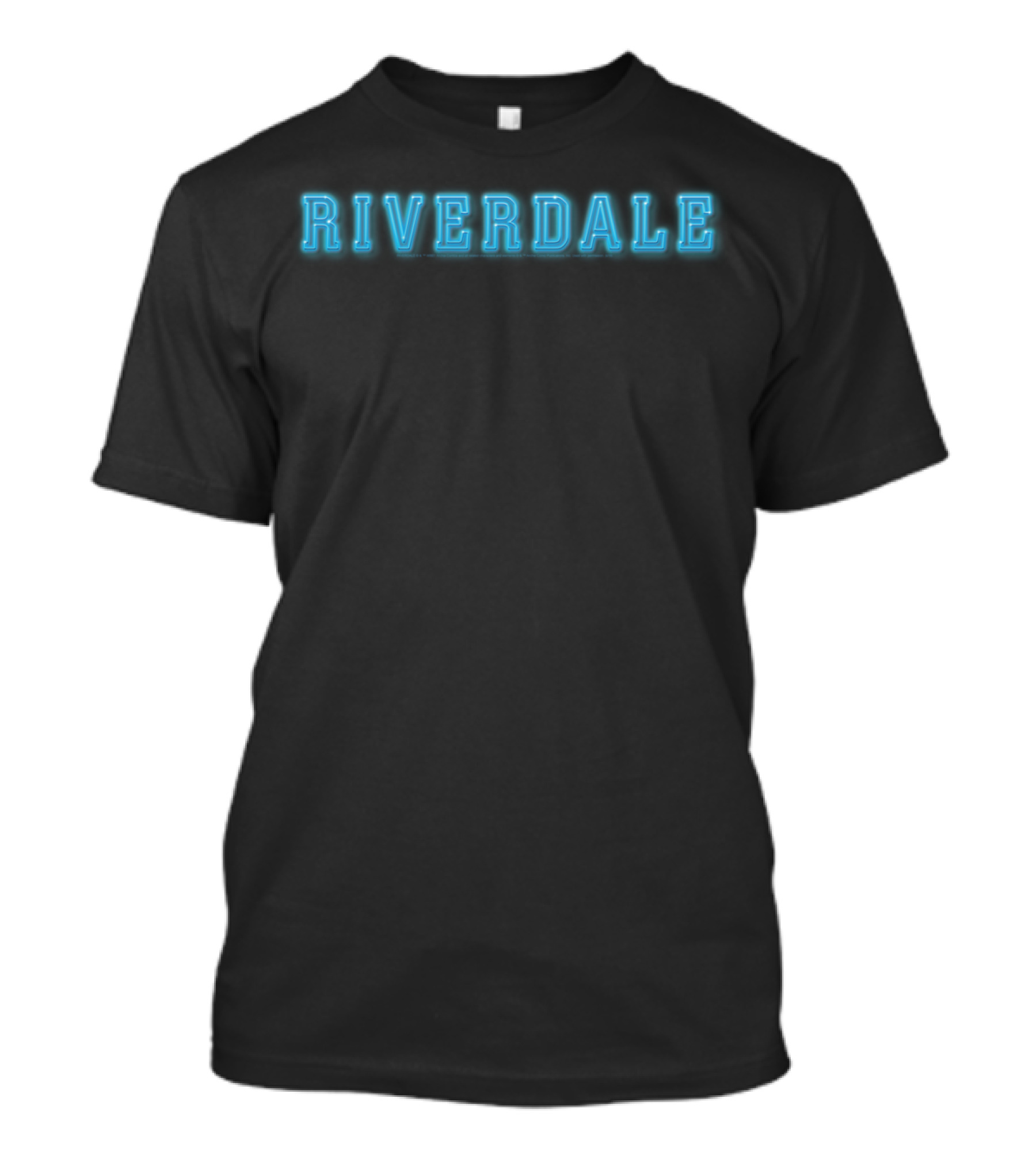 Riverdale Neon Blue Lettering T-Shirt