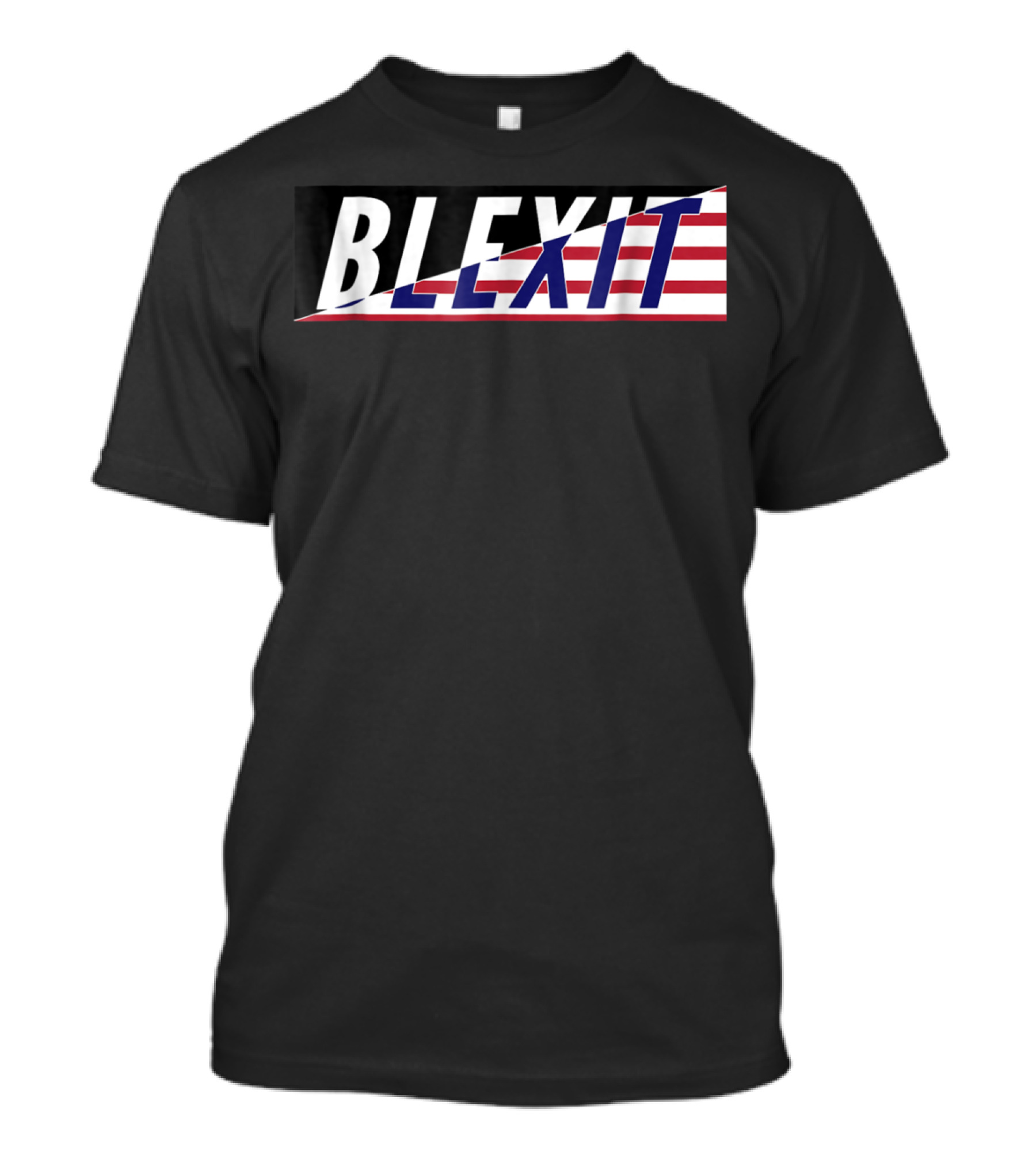 Blexit American Flag Transformative Text T-Shirt