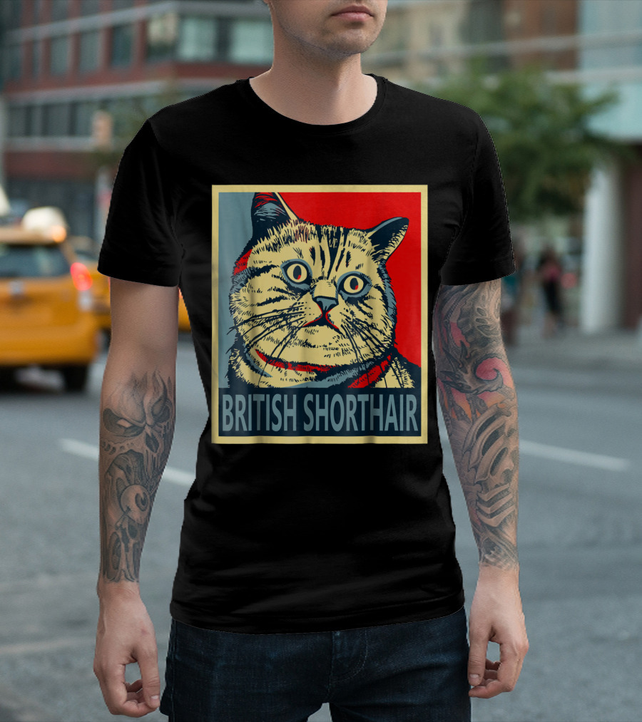 British Shorthair Cat Hope T-Shirt