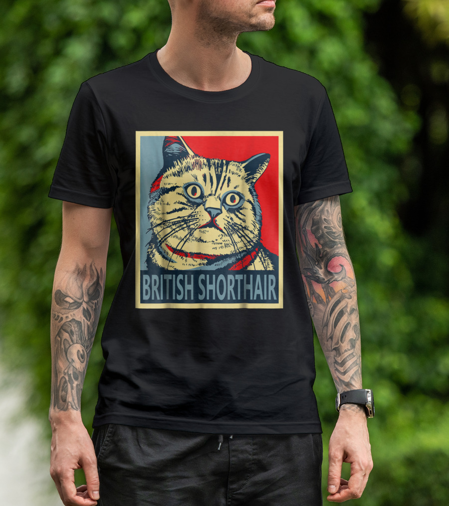 British Shorthair Cat Hope T-Shirt