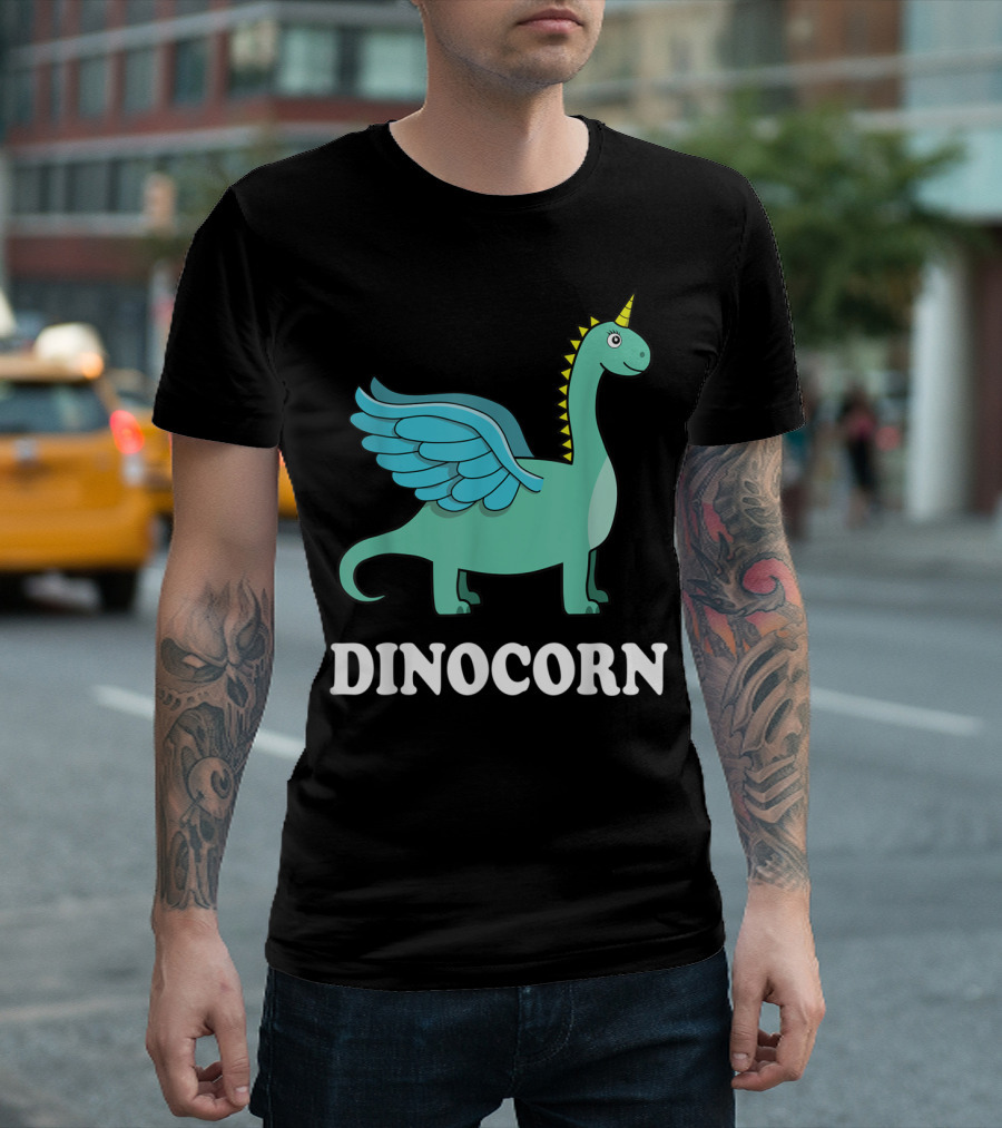 Dinocorn Dinosaur Unicorn With Wings T-Shirt