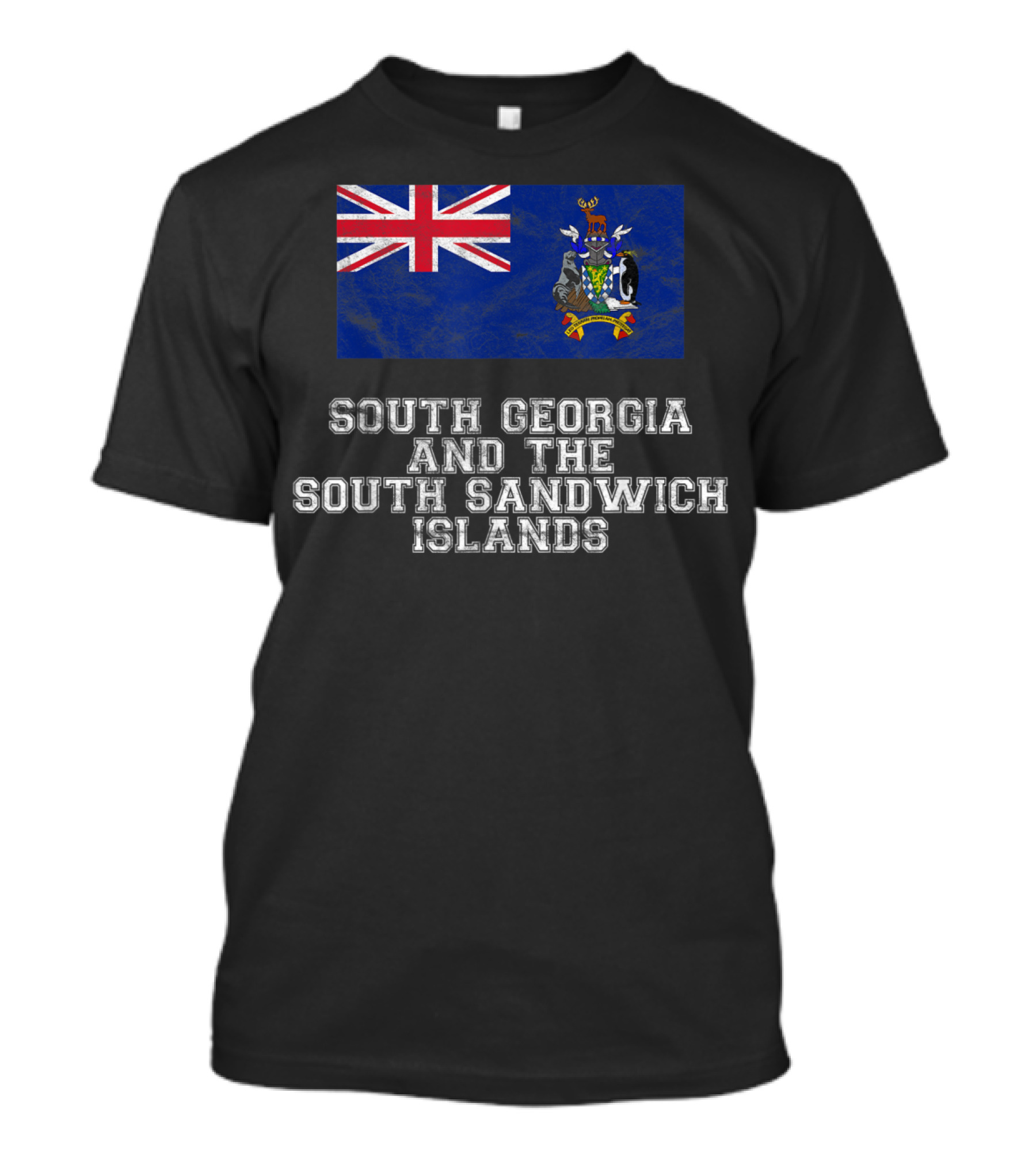 South Georgia And The South Sandwich Islands Flag Crest British Overseas Territory T-Shirt