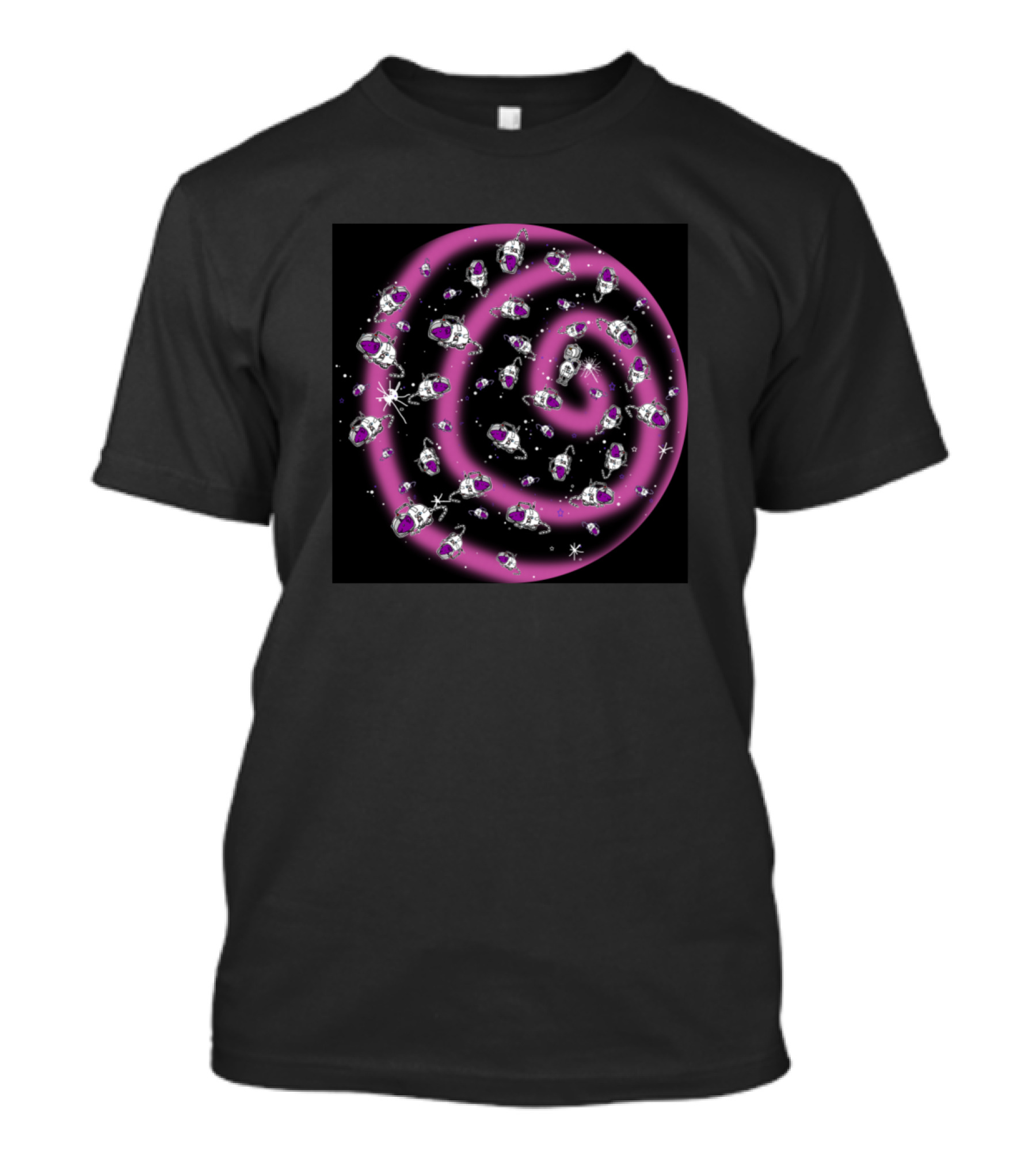 These Rats Need Space Spiral Spaceship Cosmic Rats T-Shirt