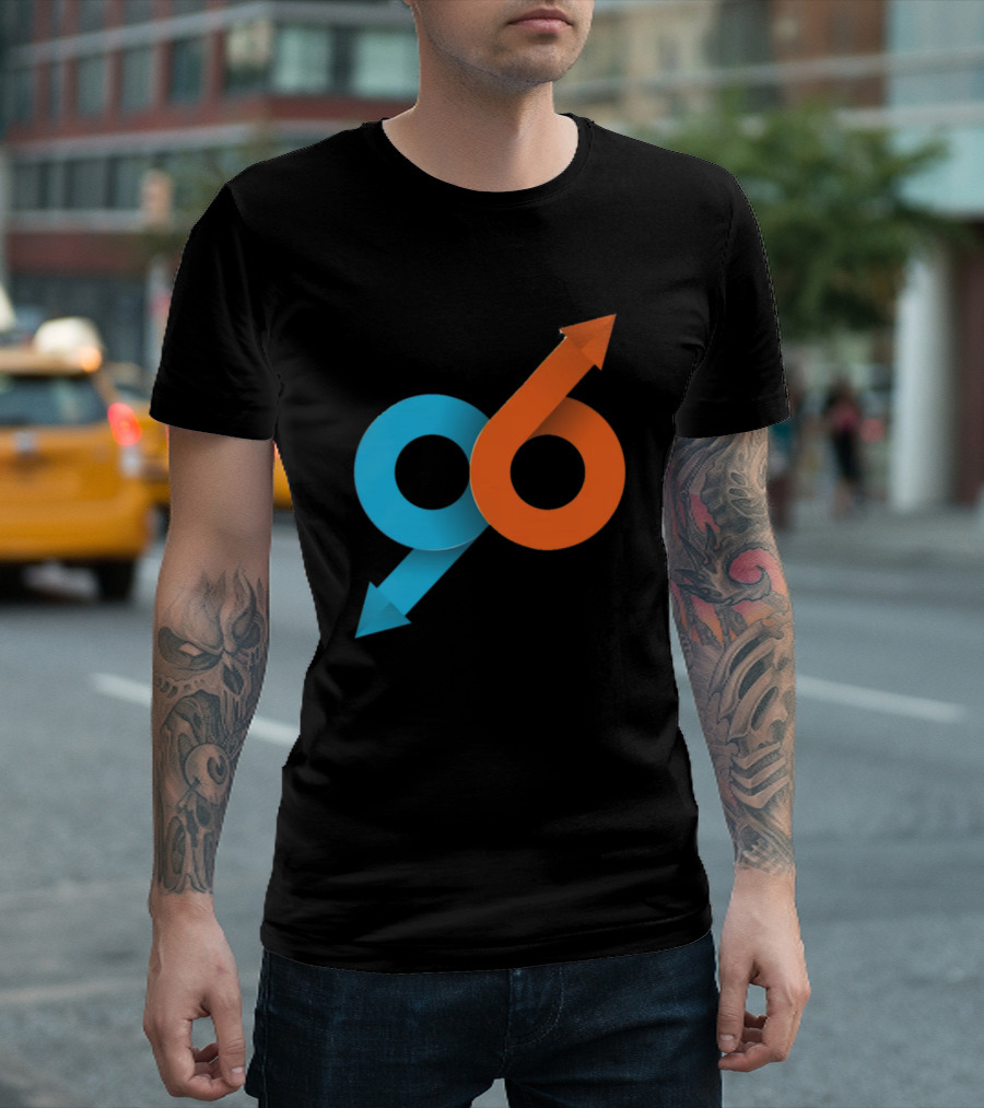 96 Awesome Arrow Dual Tone T-Shirt