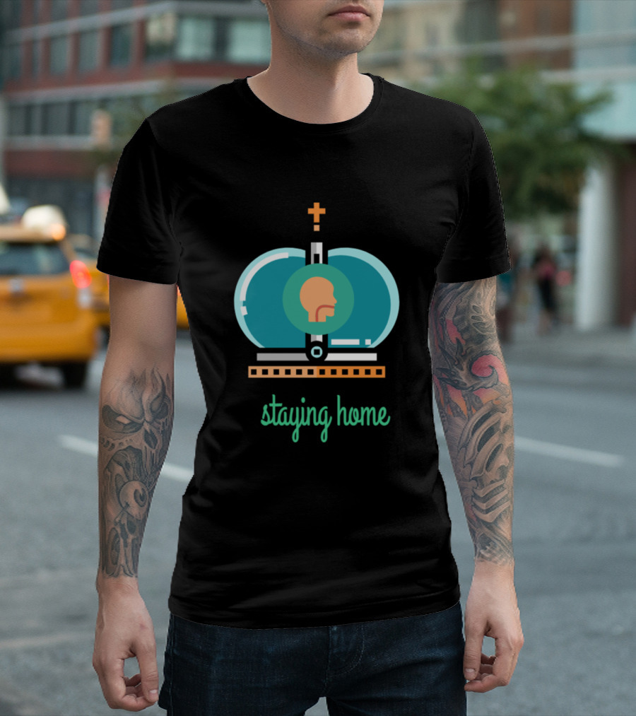 Staying Home Iconic Retro Gaming Console Helmet Vibe T-Shirt