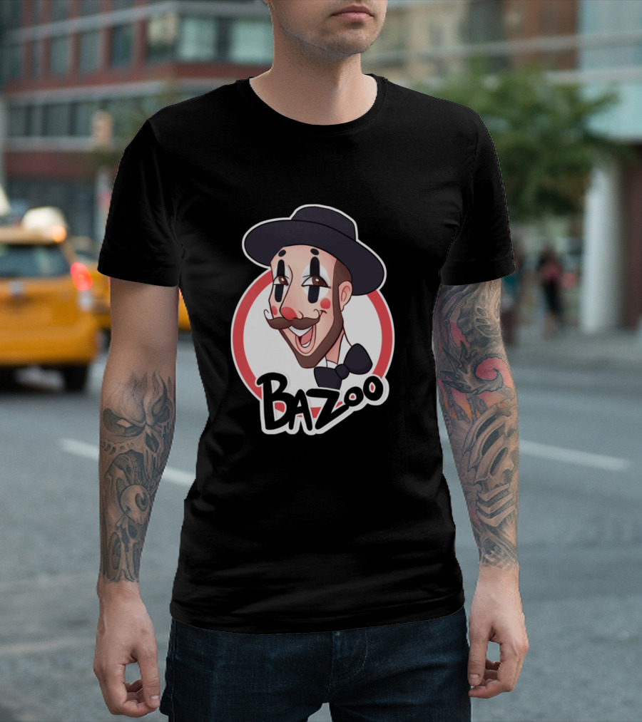 Bazoo Happy Kloun With Red Cheeks And Bowtie T-Shirt