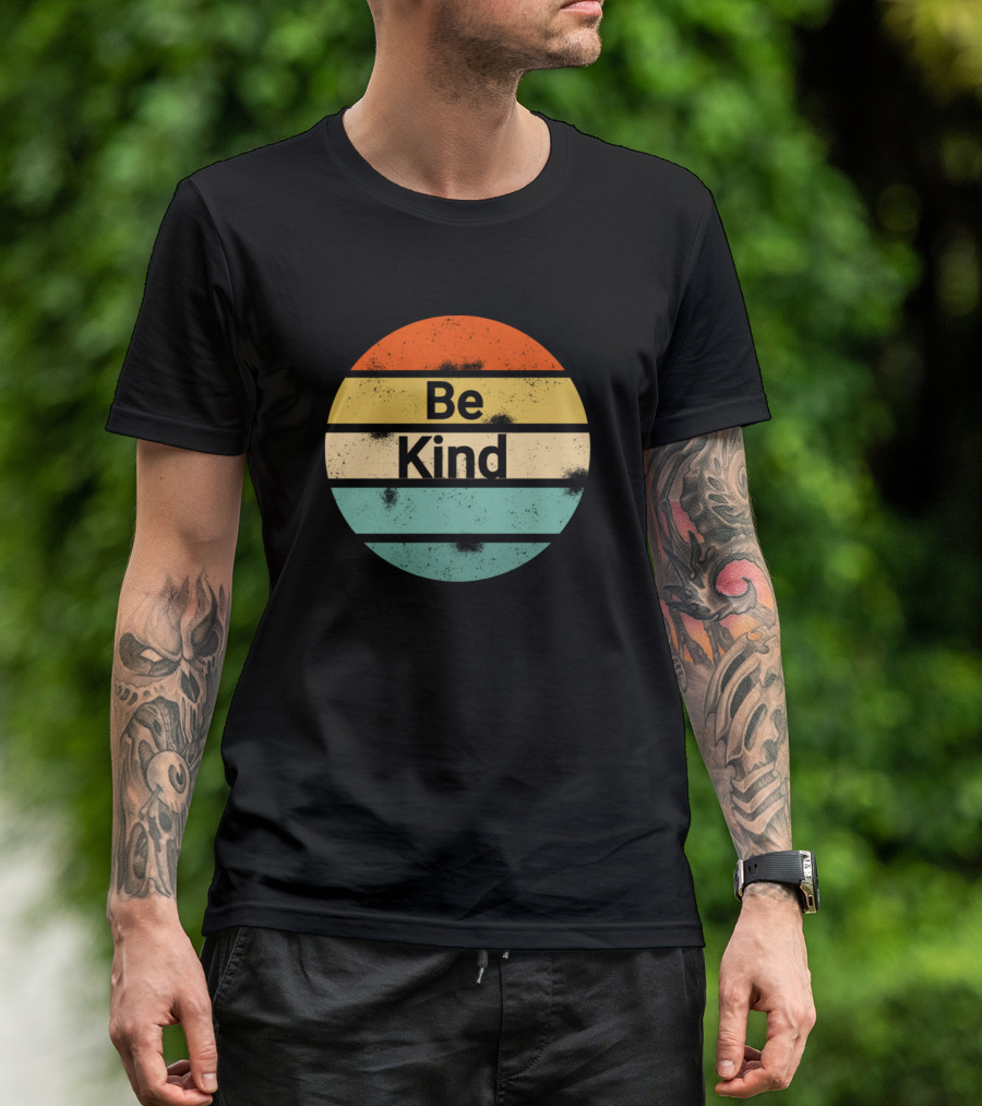 Be Kind Retro Sunset Stripes T-Shirt