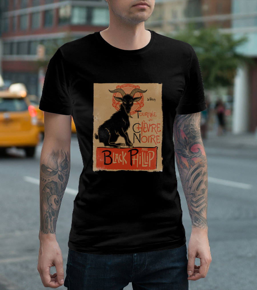 Tournée Du Chèvre Noire Avec Black Phillip La Vitch T-Shirt