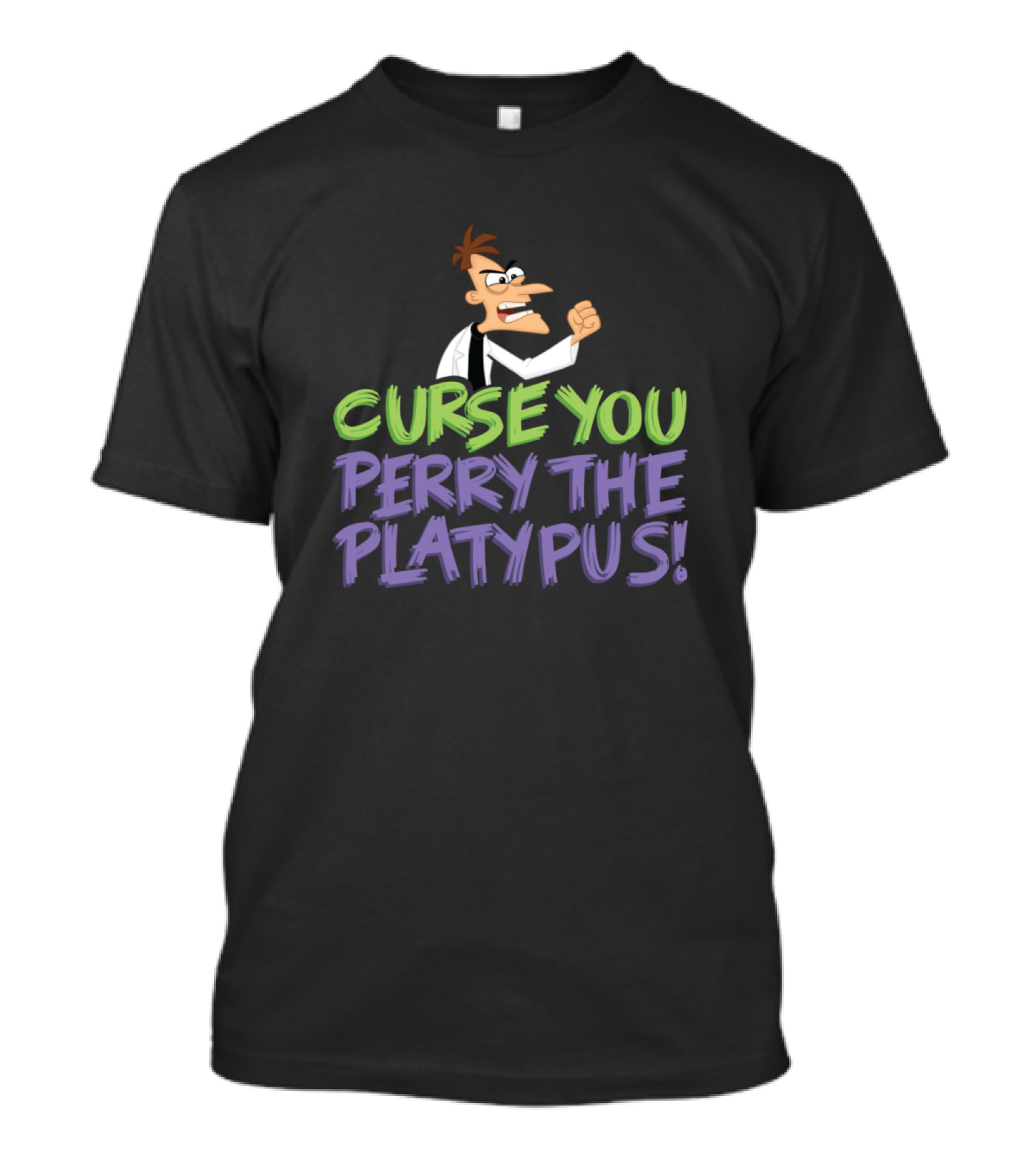 Curse You Perry The Platypus Doofenshmirtz Villain T-Shirt