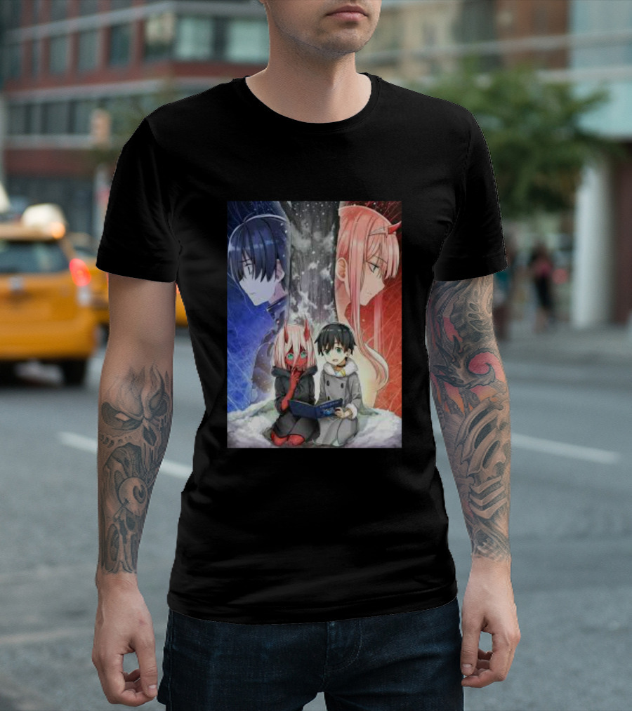 Darling In The Franxx Zero Two And Hiro Anime Scene T-Shirt