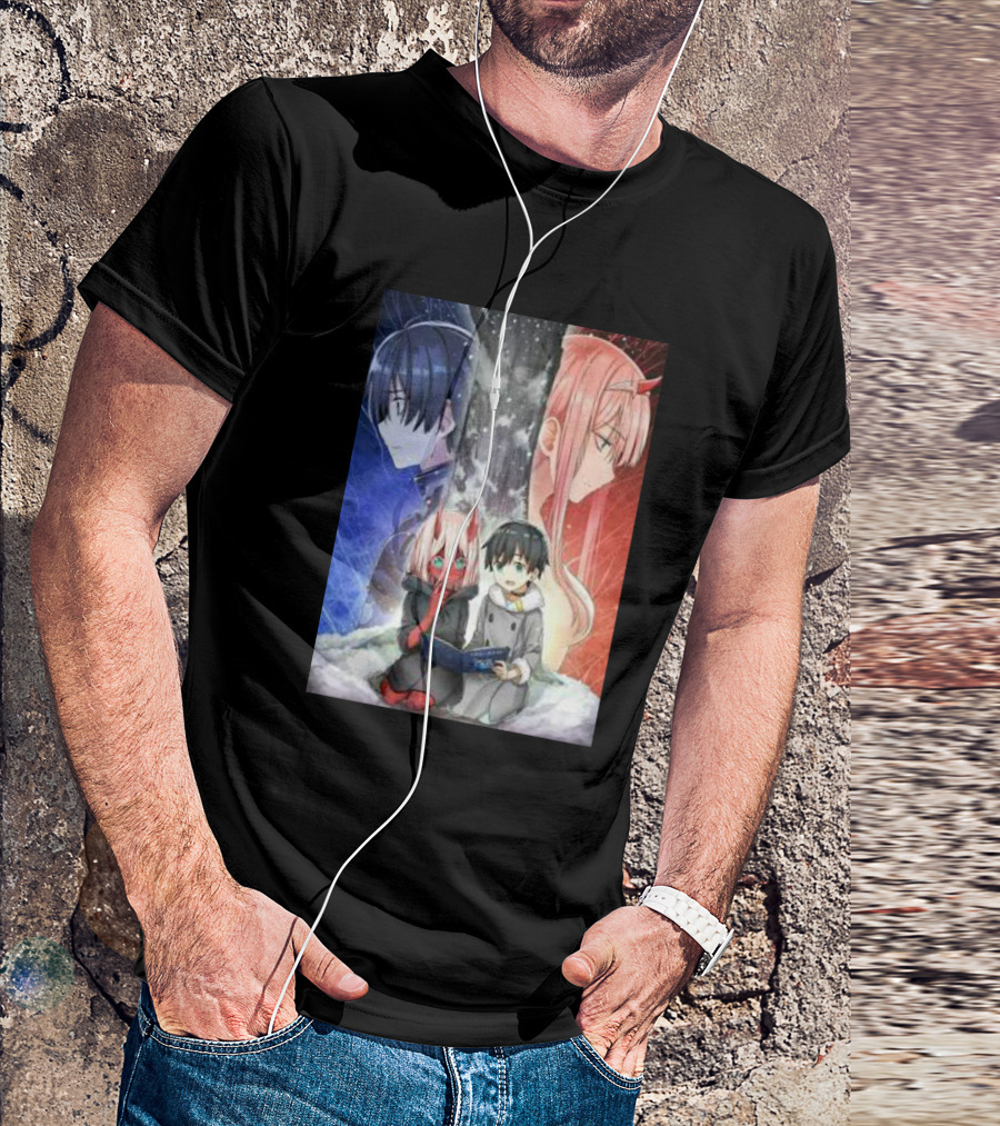 Darling In The Franxx Zero Two And Hiro Anime Scene T-Shirt