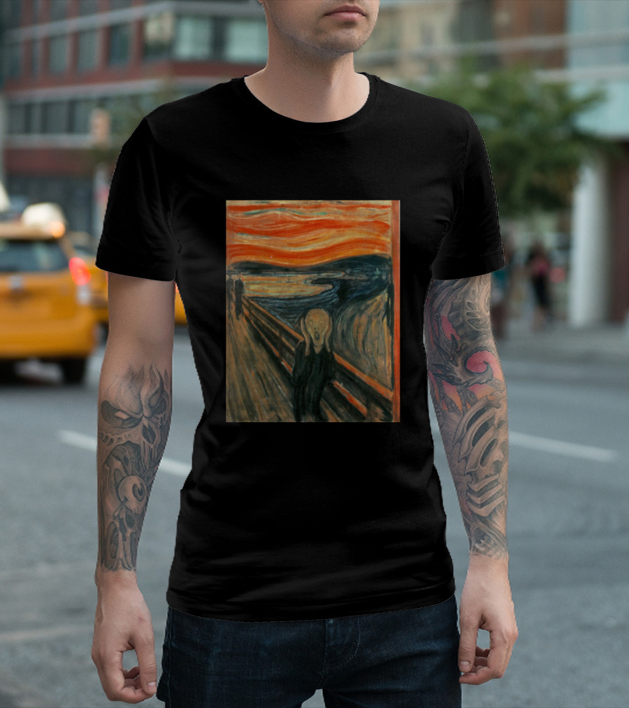 The Scream Edvard Munch Classic Art Painting T-Shirt