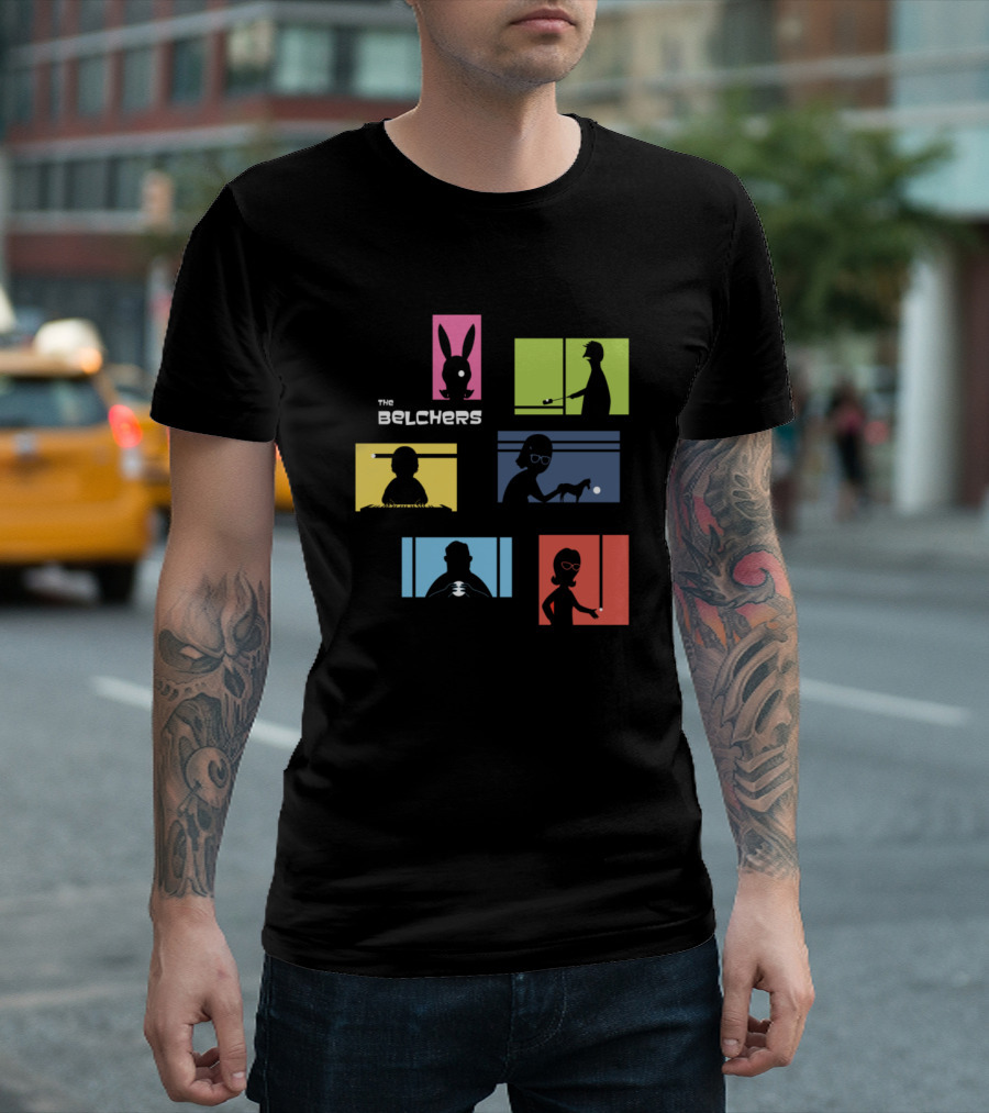The Belchers Bob's Burgers Silhouette Windows T-Shirt